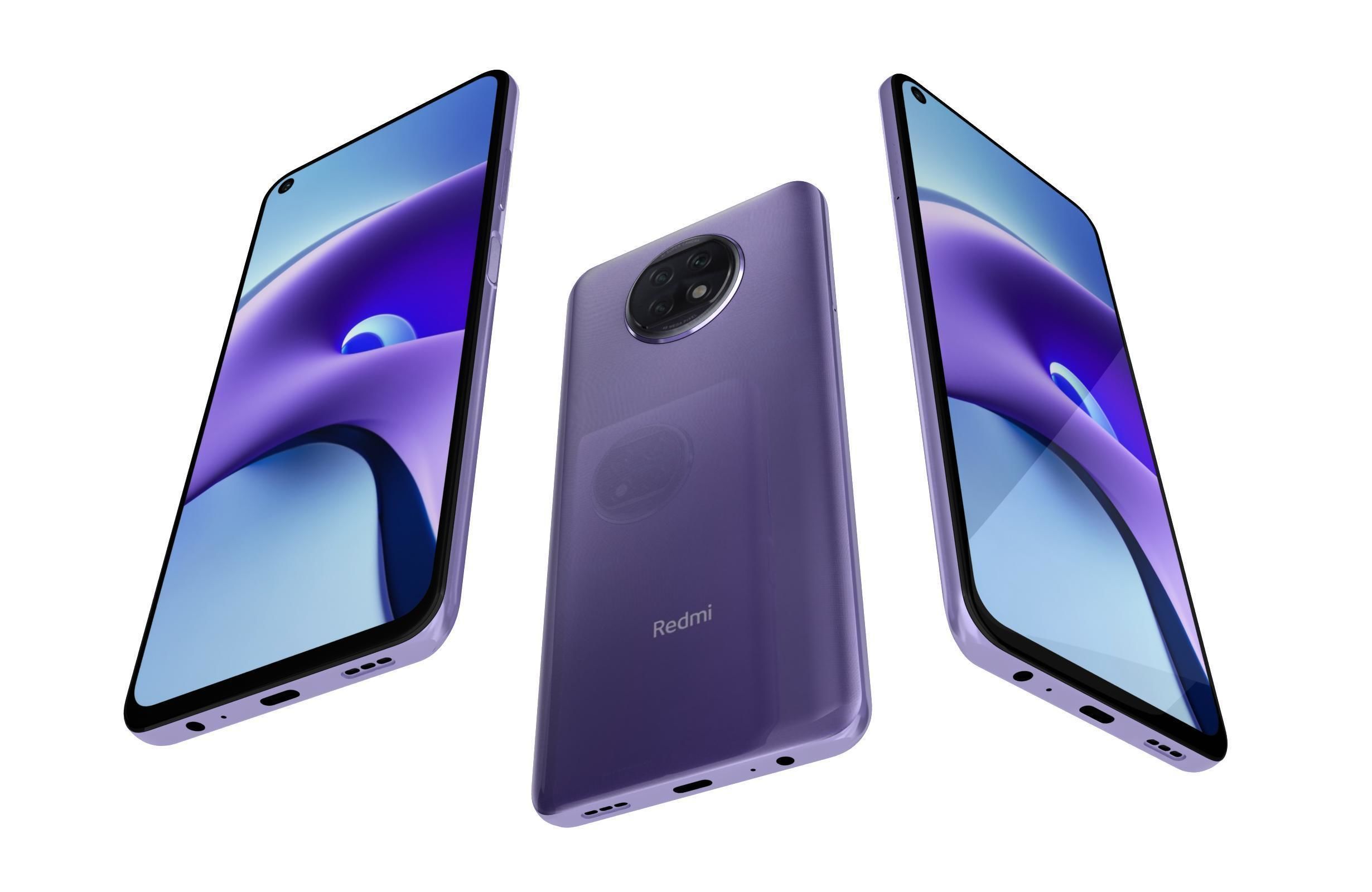 Xiaomi Redmi Note 9T Daybreak Purple And Nightfall Black 3D model_6