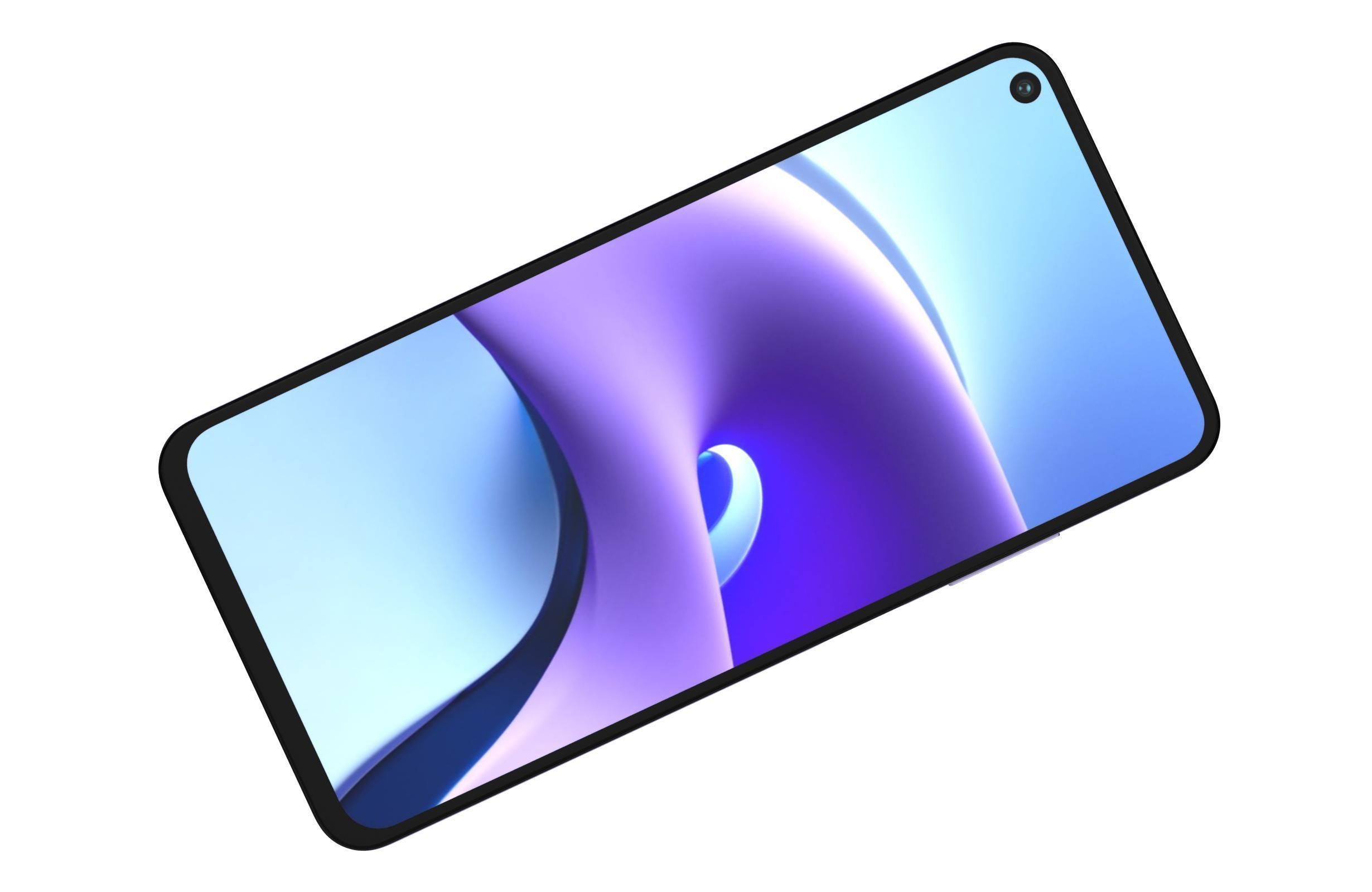 Xiaomi Redmi Note 9T Daybreak Purple And Nightfall Black 3D model_15