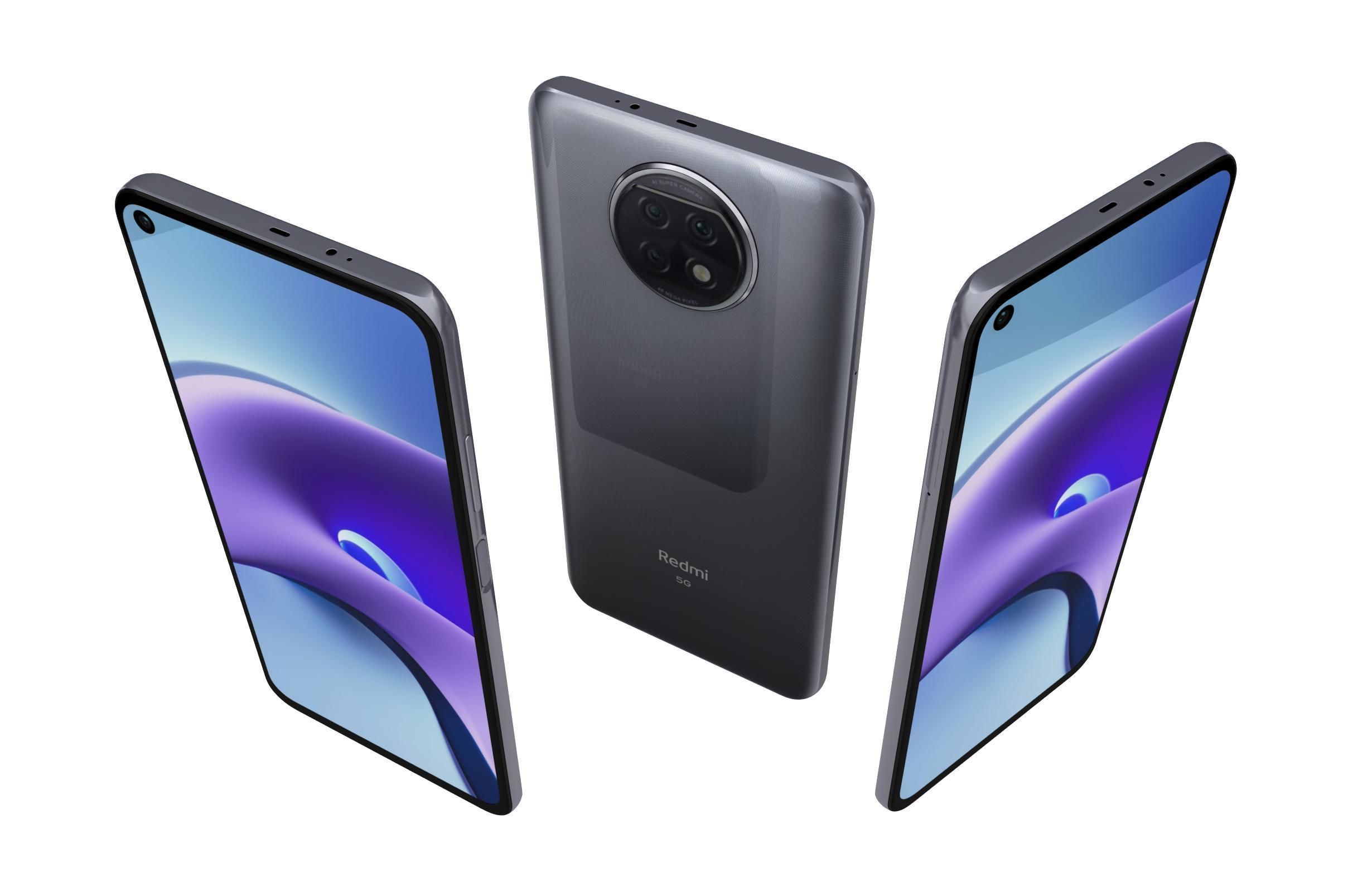 Xiaomi Redmi Note 9T Daybreak Purple And Nightfall Black 3D model_5