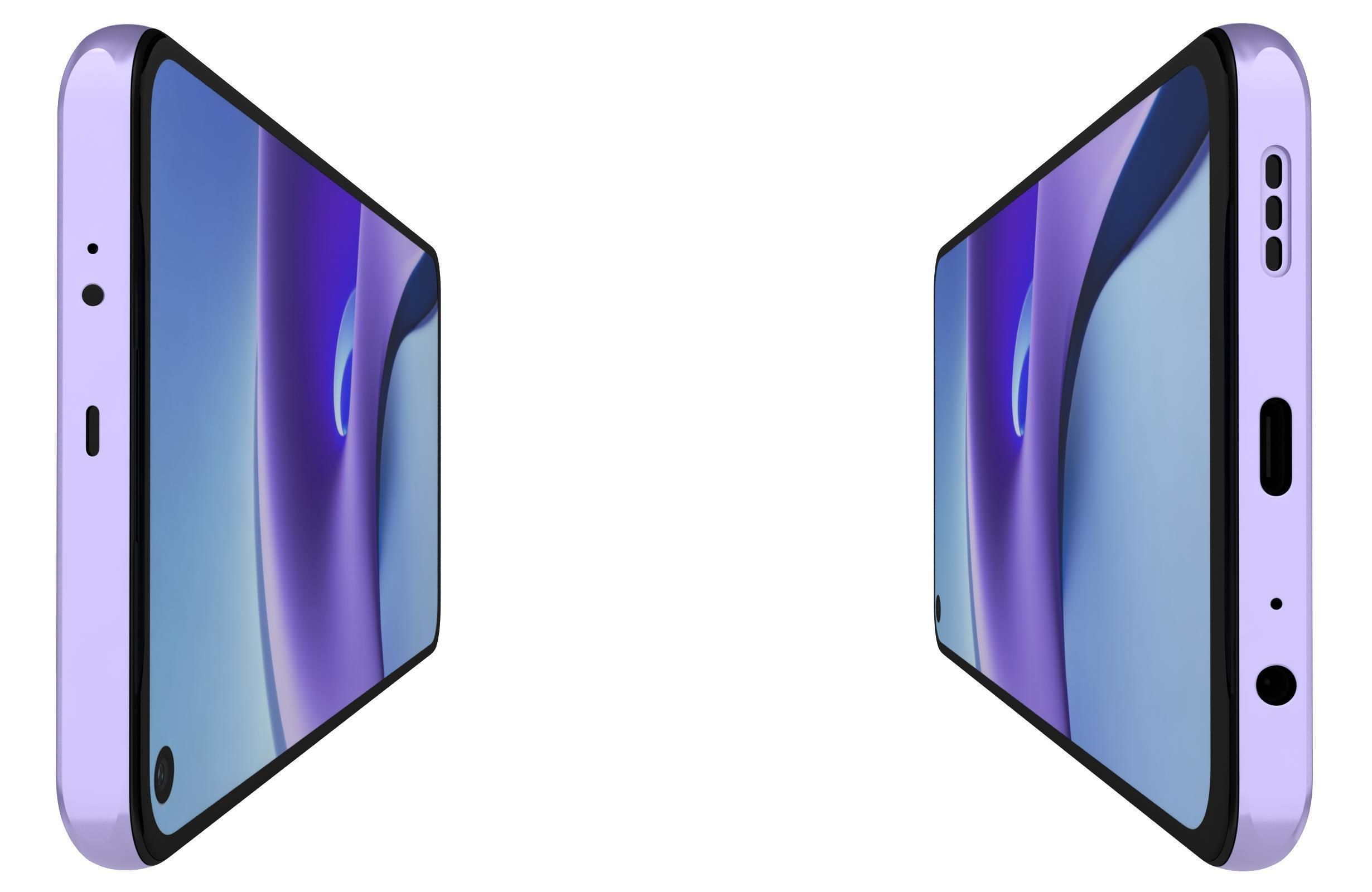 Xiaomi Redmi Note 9T Daybreak Purple And Nightfall Black 3D model_28