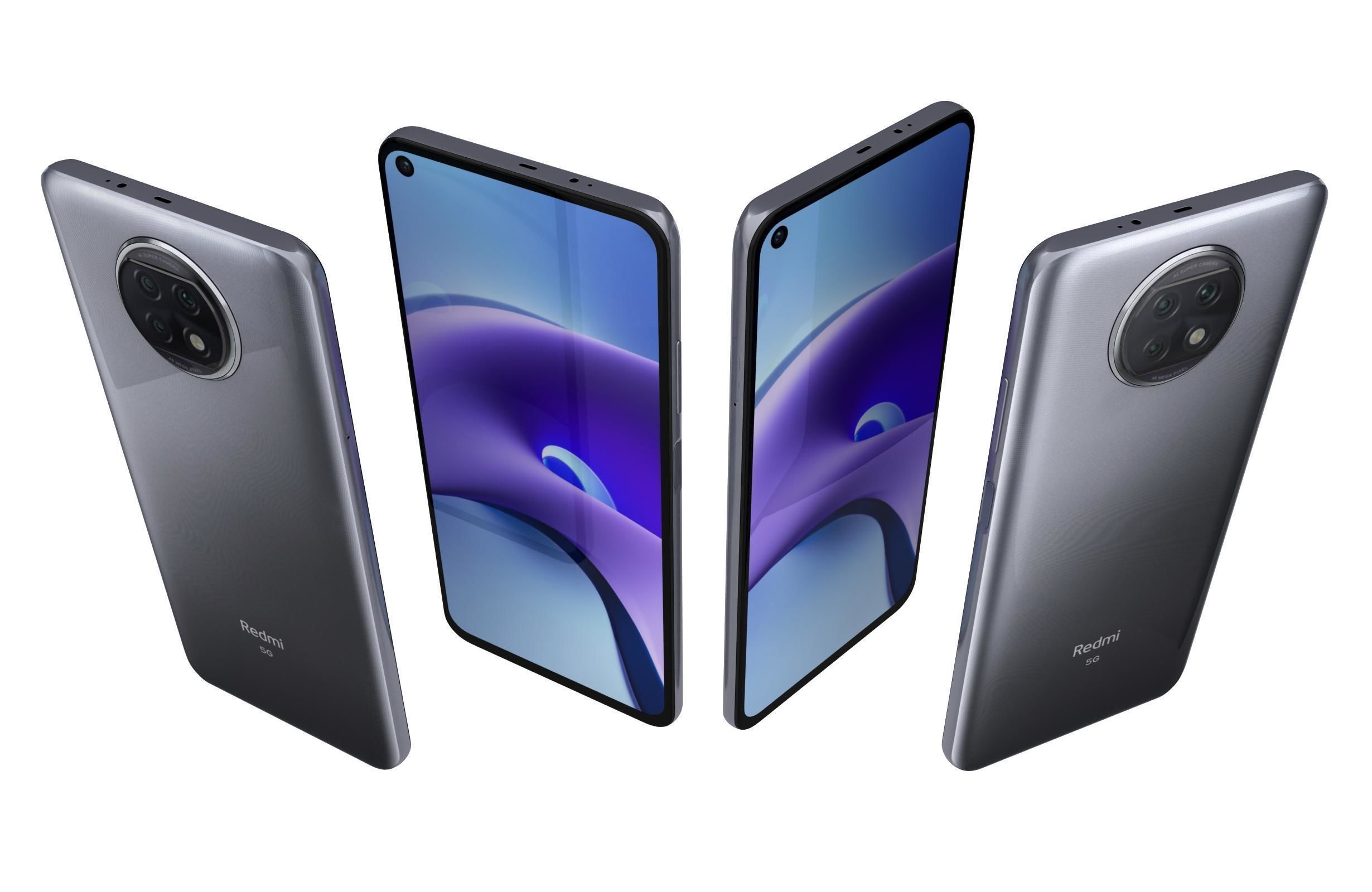 Xiaomi Redmi Note 9T Daybreak Purple And Nightfall Black 3D model_10