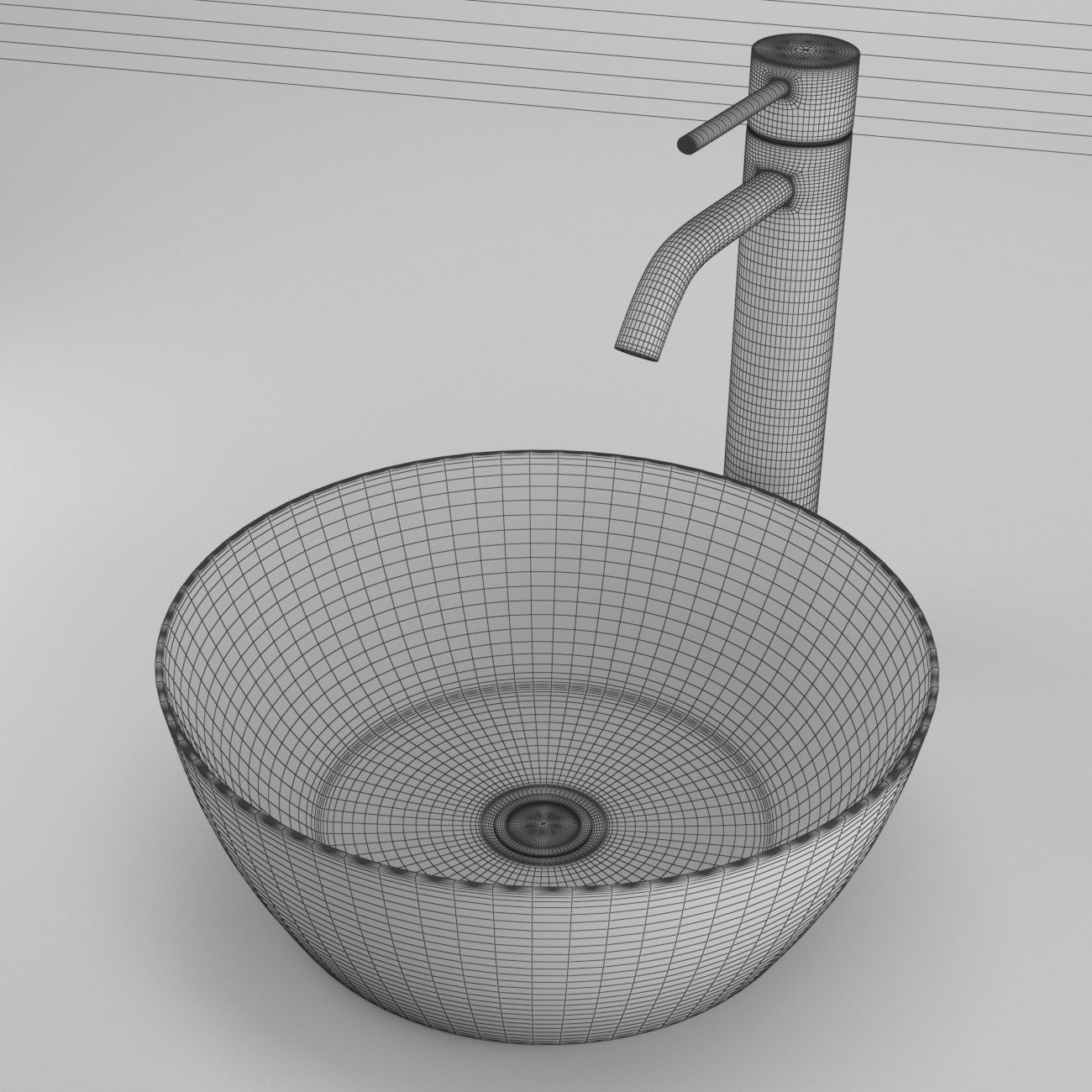 bathroom sink 3D model_4
