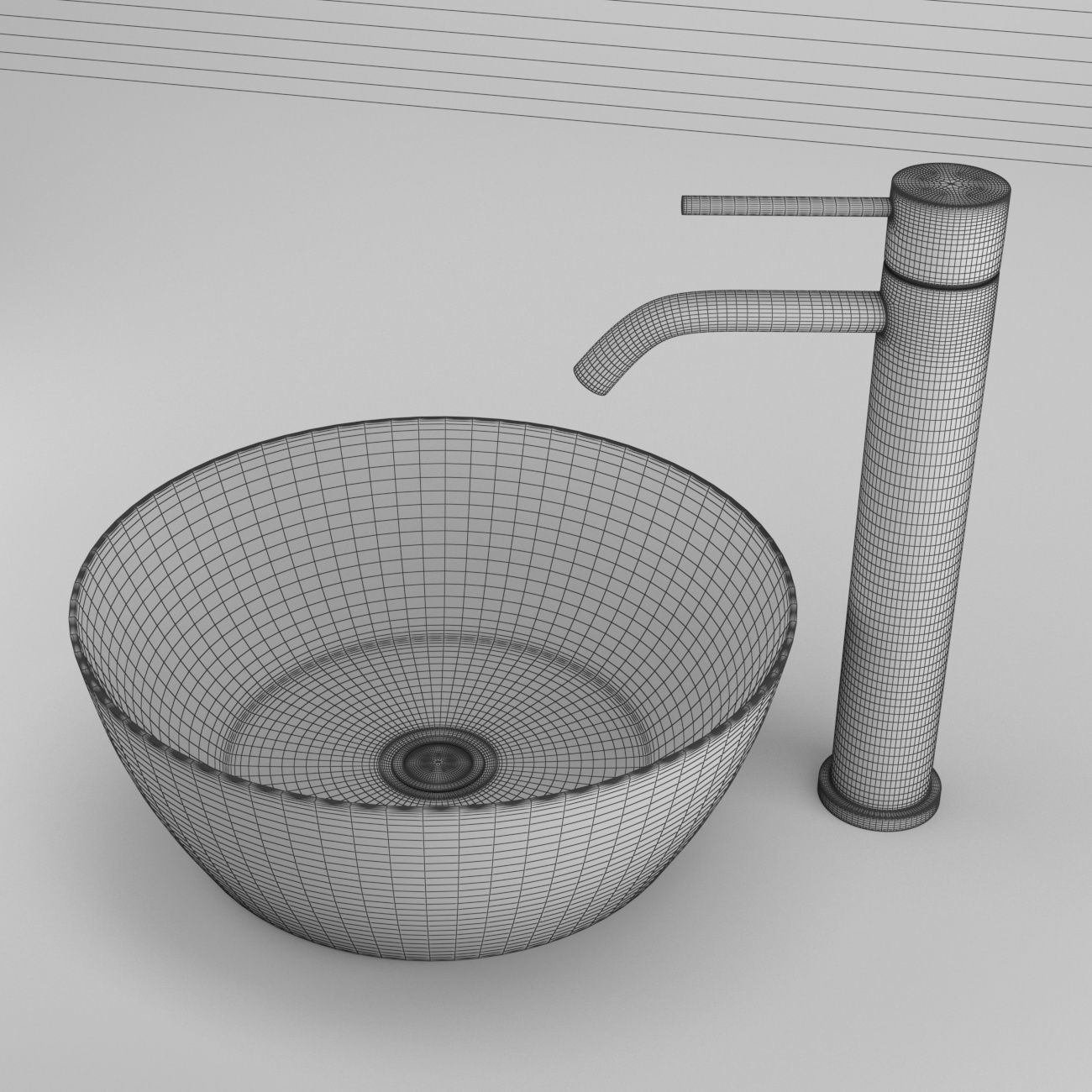 bathroom sink 3D model_5