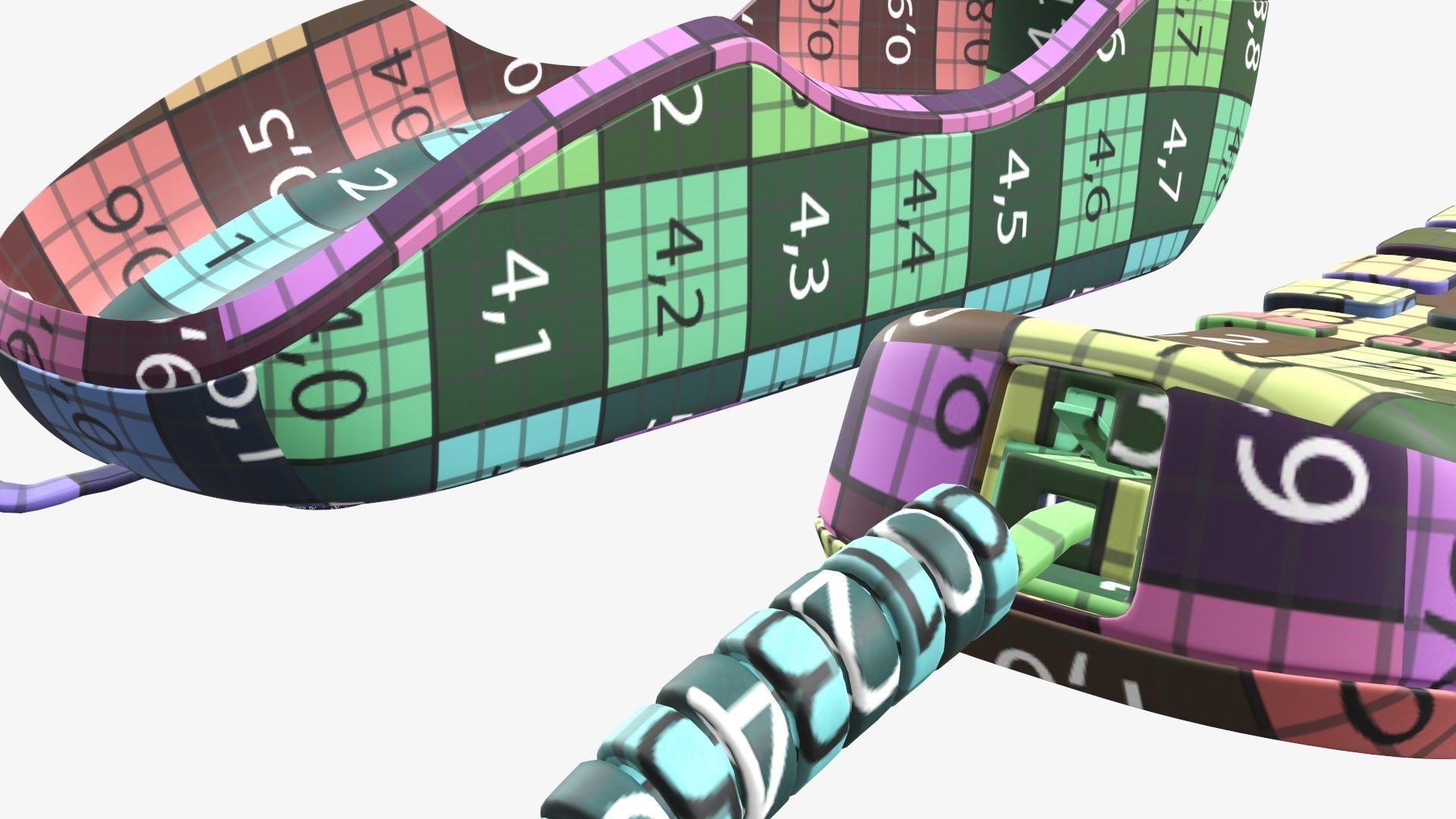 Corded phone compact handset removed 3D model_17