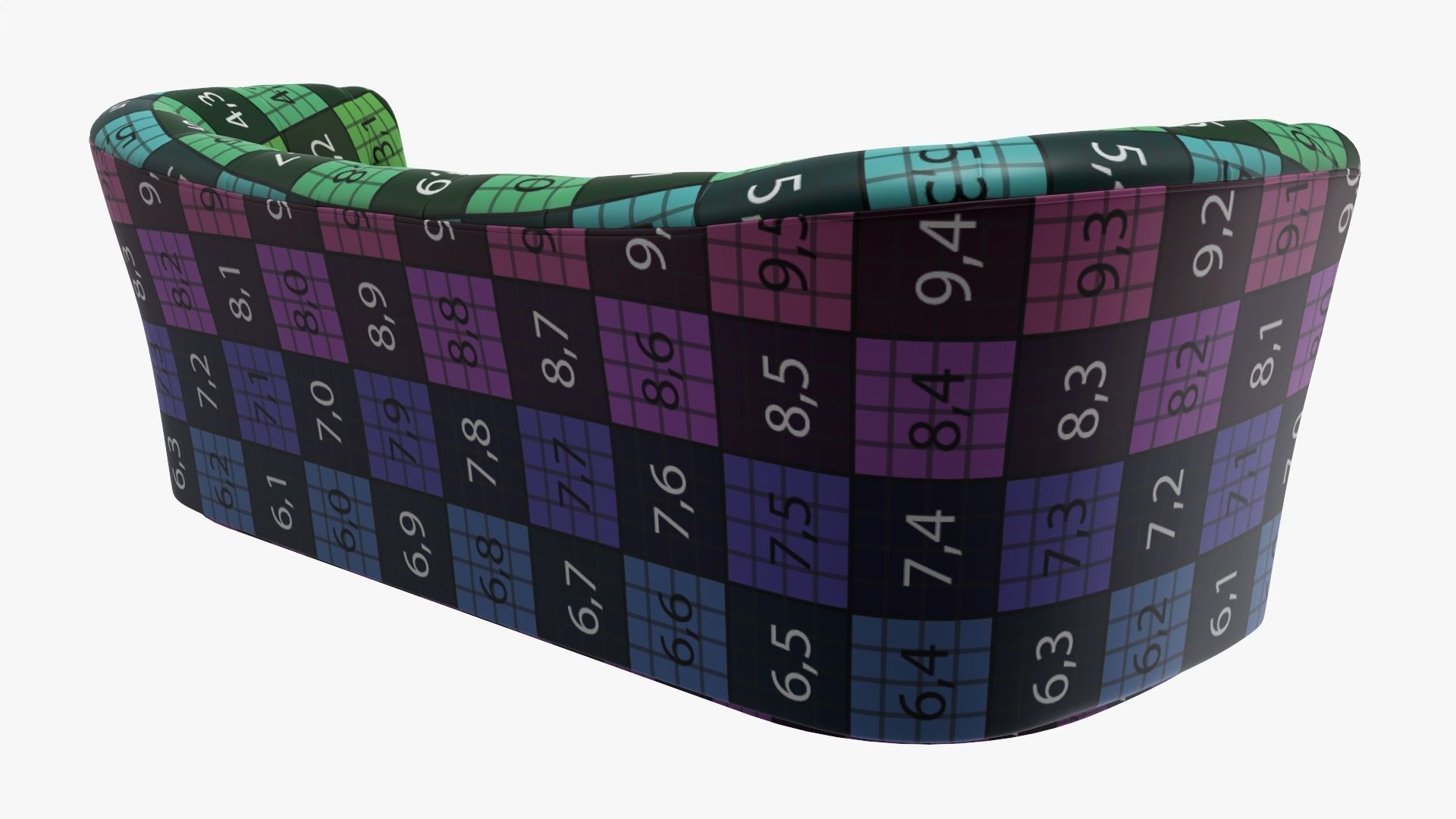 Sofa knole style 3D model_11