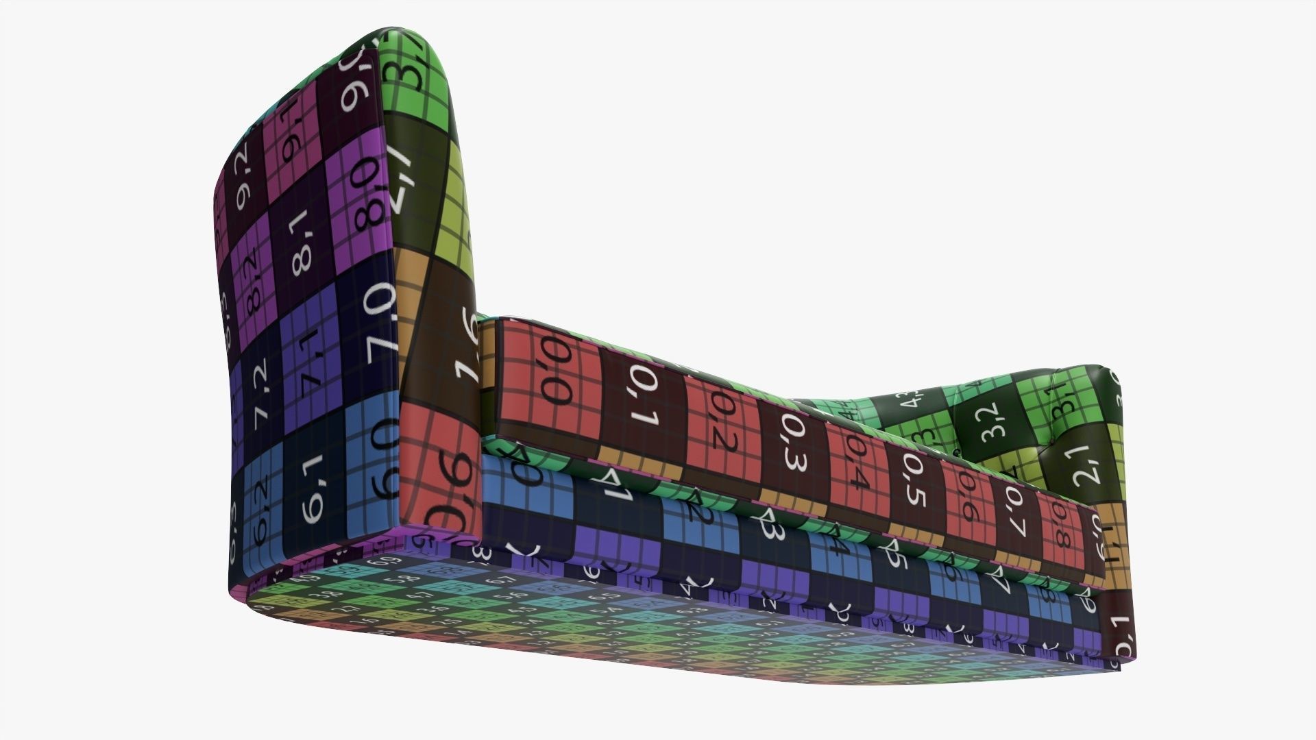 Sofa knole style 3D model_12