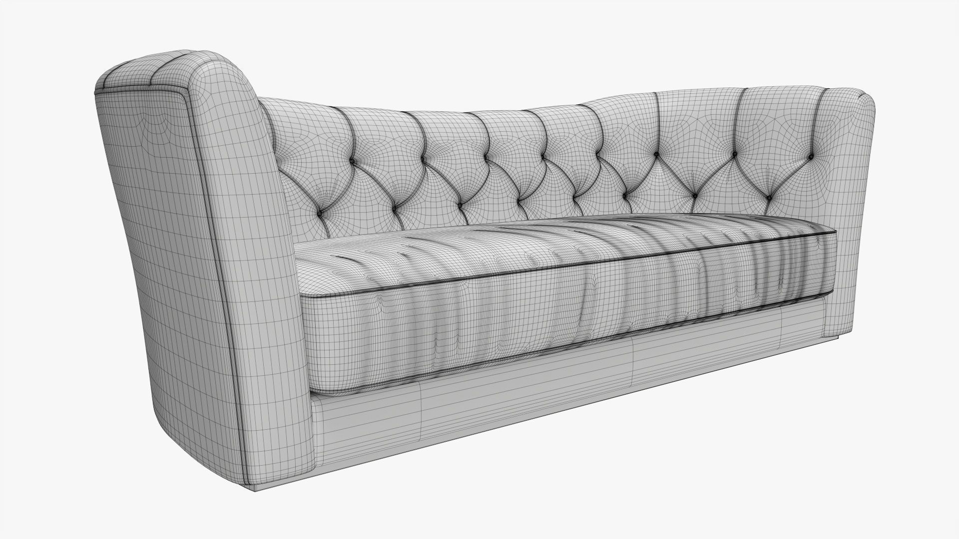 Sofa knole style 3D model_7