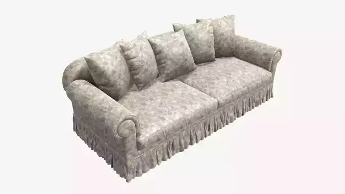 Sofa and five cushions