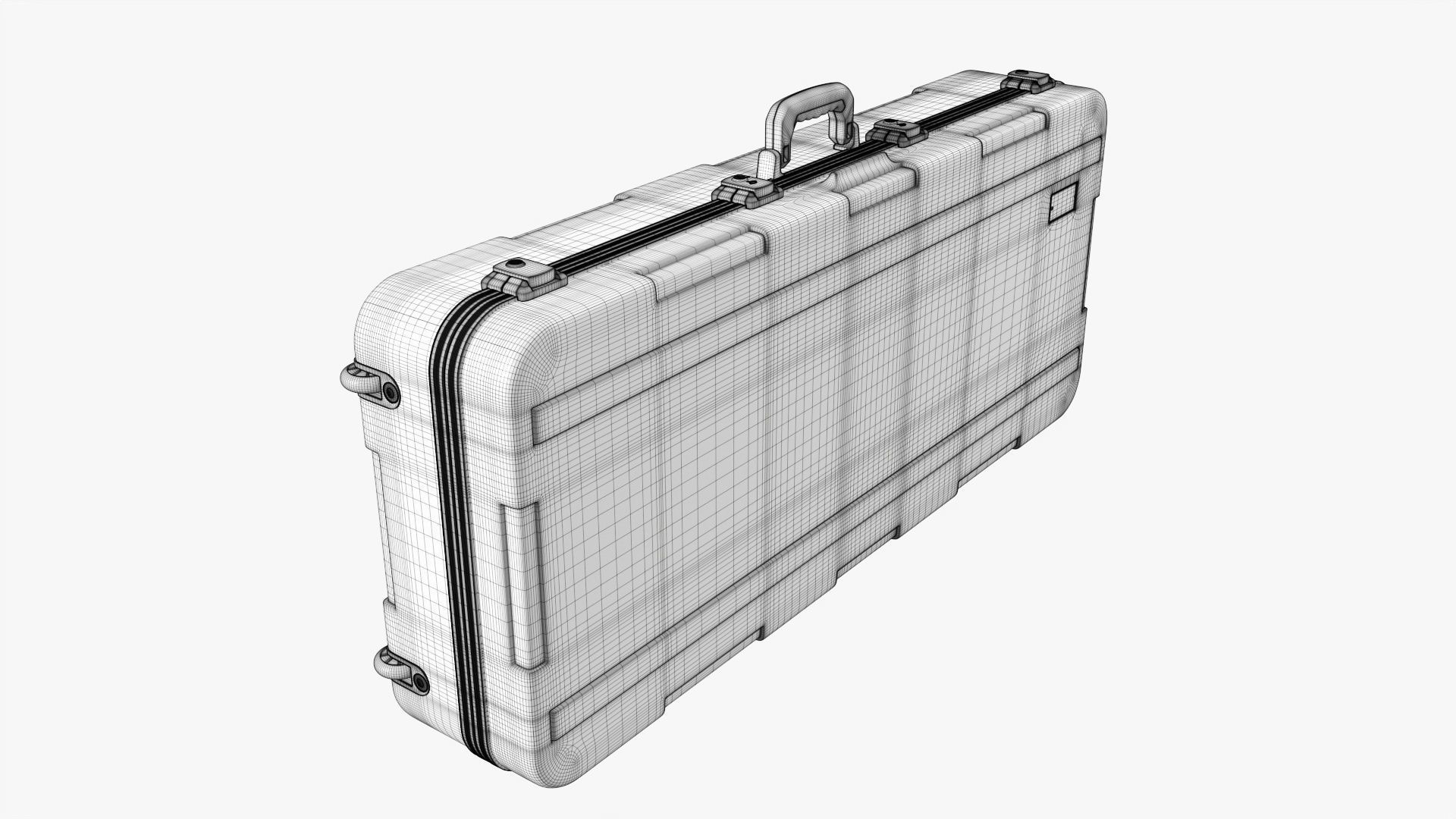 Keyboard transportation case 3D model_6