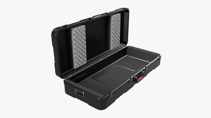 Keyboard transportation case open 3D model