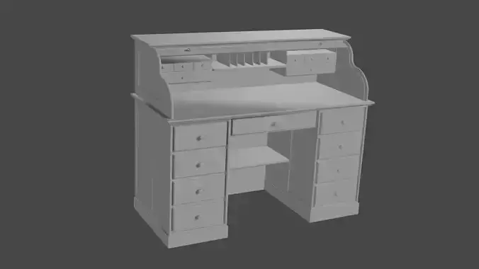 18th century roller desk 3D print model