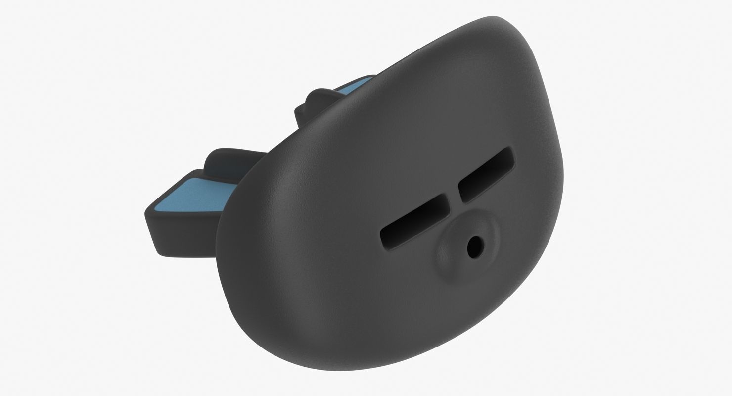 Football Mouthpiece Low-poly 3D model_4