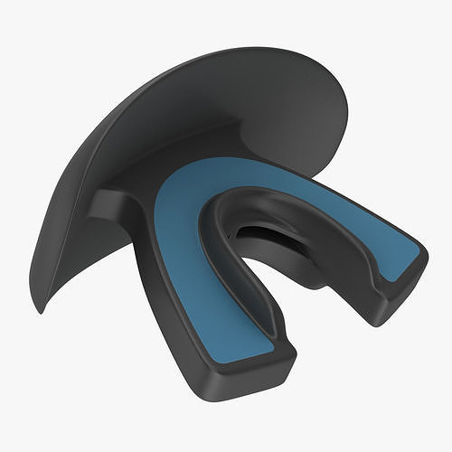 Football Mouthpiece Low-poly 3D model