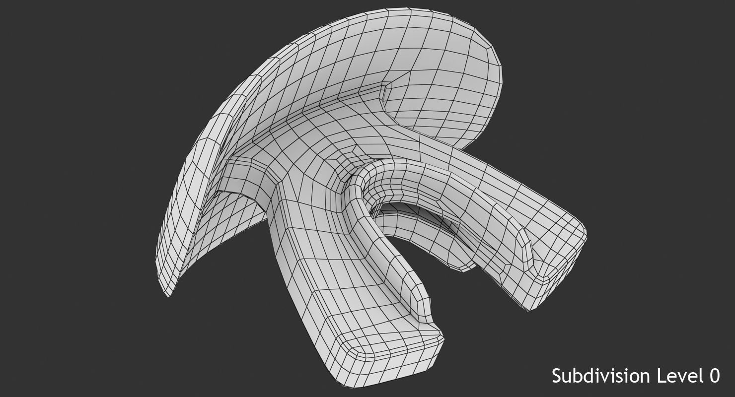 Football Mouthpiece Low-poly 3D model_8