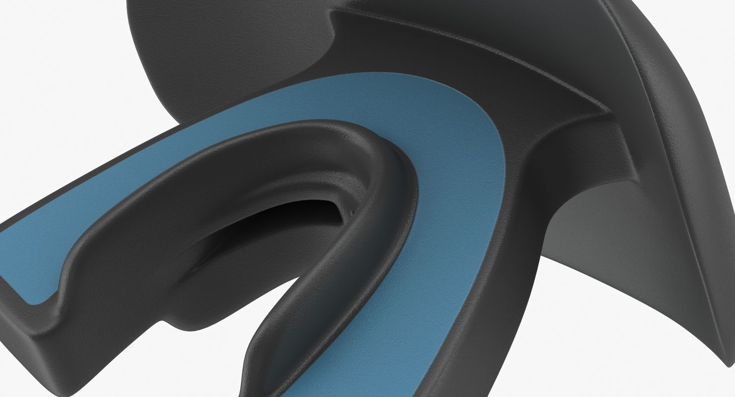 Football Mouthpiece Low-poly 3D model_7