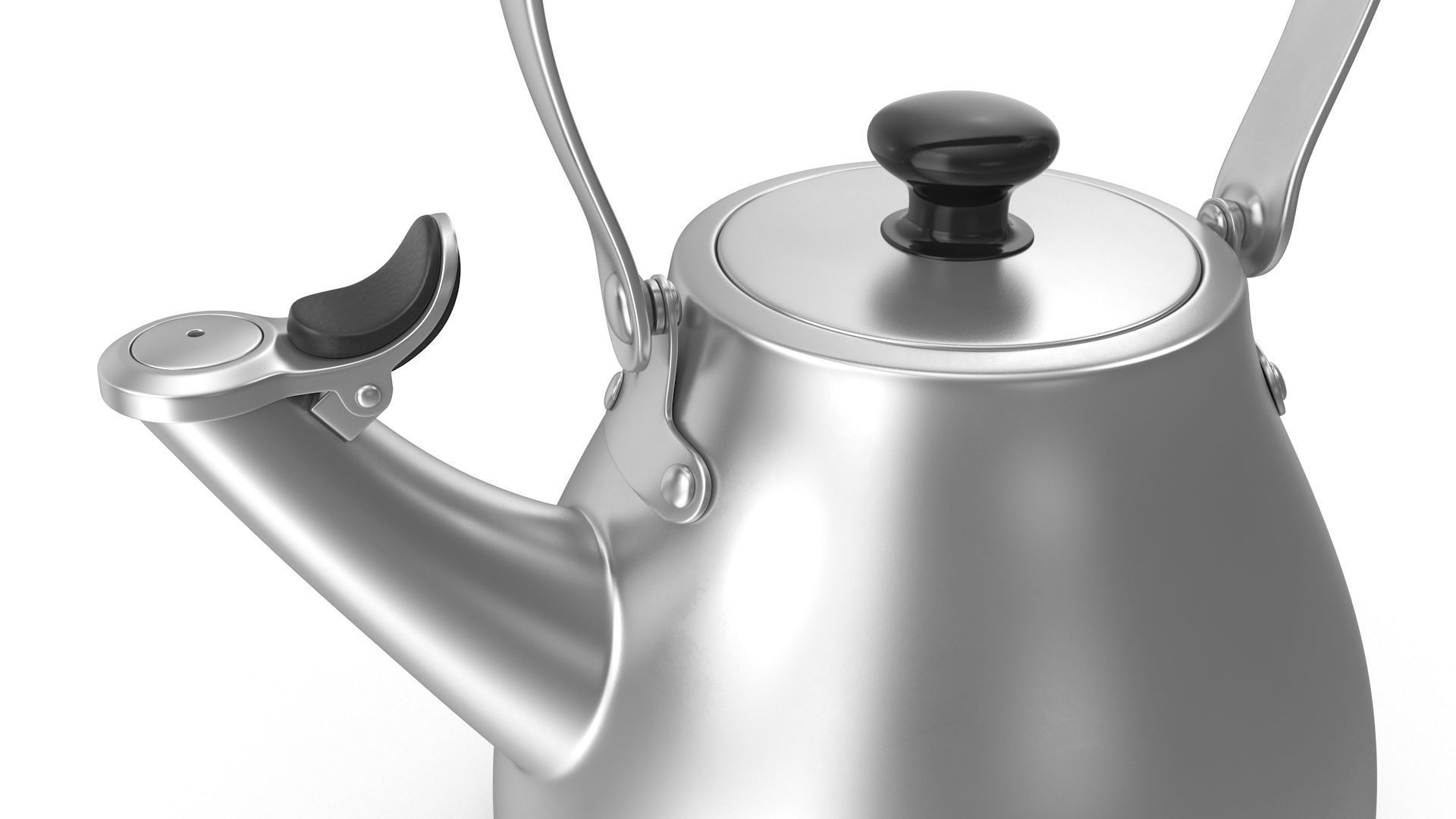 Teapot Kettle Low-poly 3D model_6