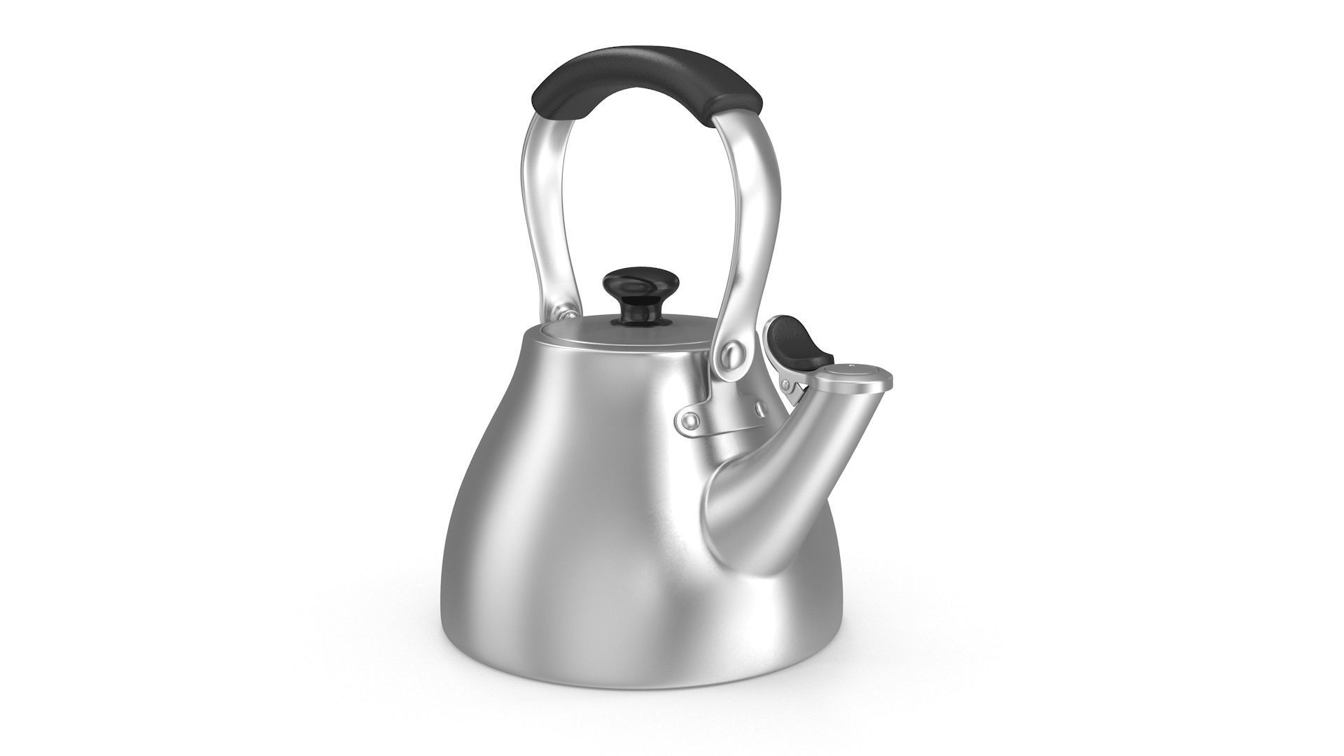 Teapot Kettle Low-poly 3D model_3