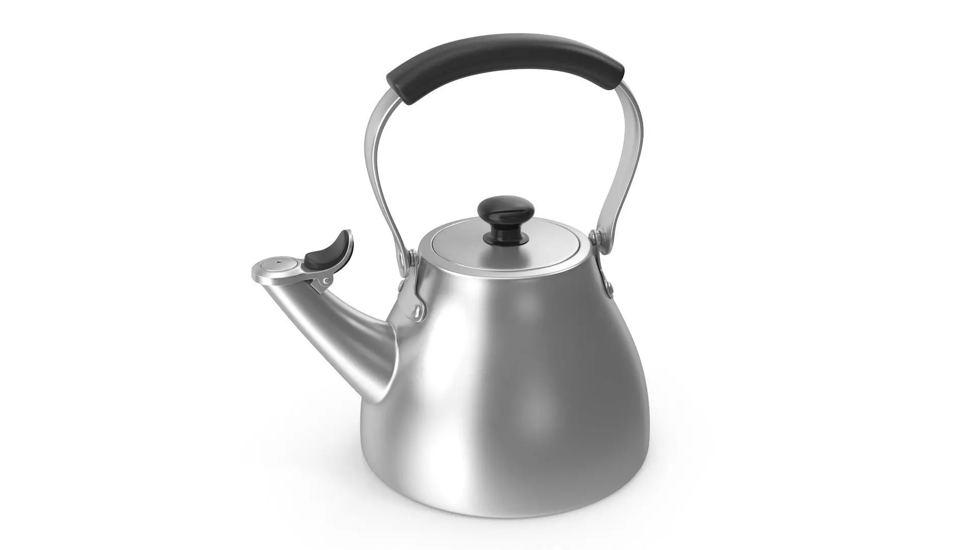 Teapot Kettle Low-poly 3D model_0