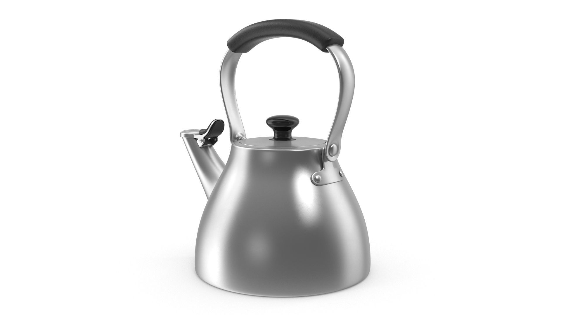Teapot Kettle Low-poly 3D model_1