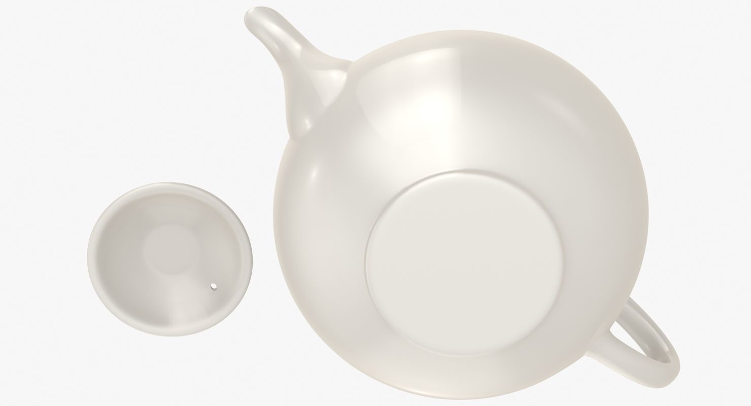 Teapot Low-poly 3D model_8