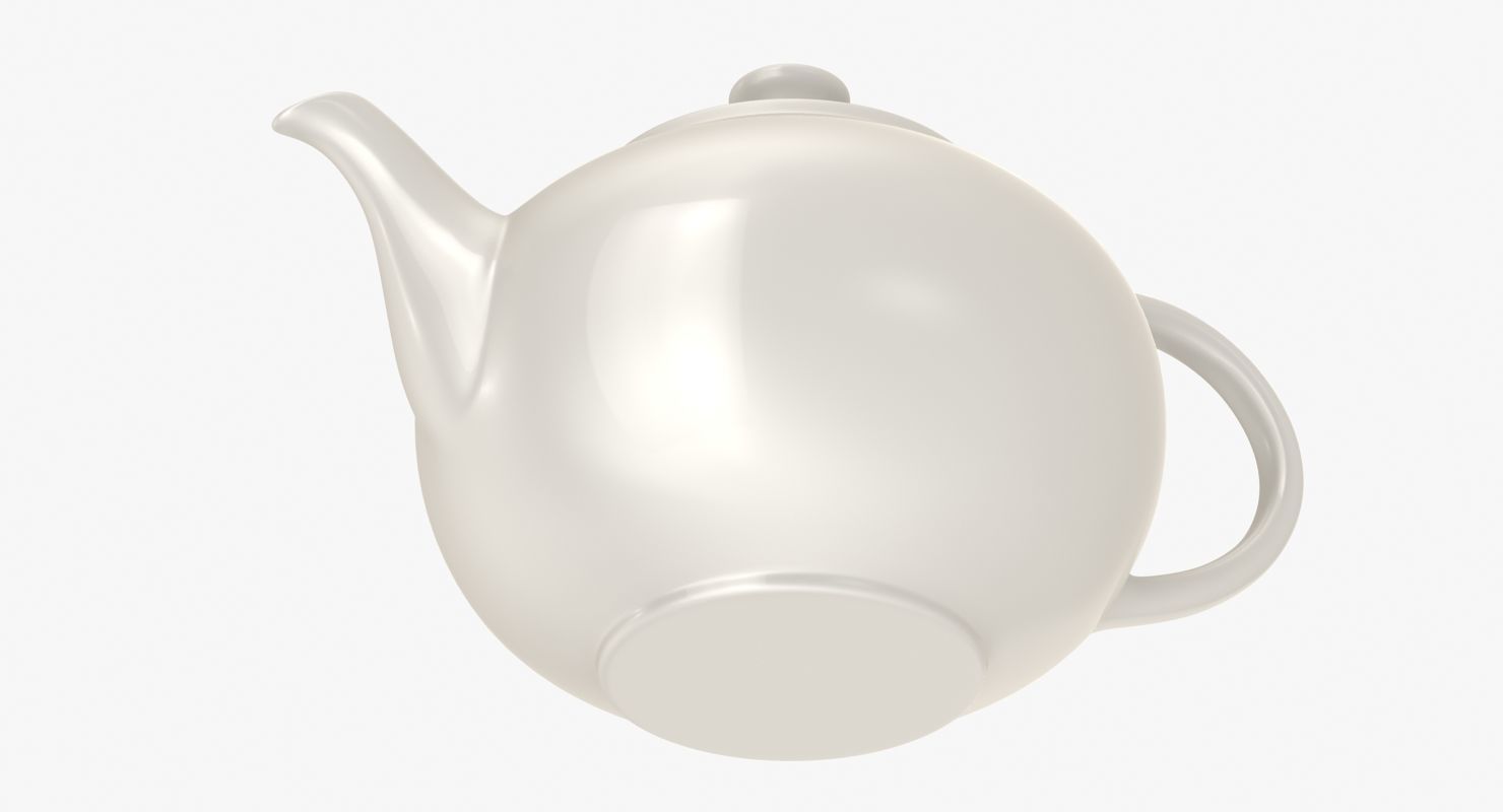 Teapot Low-poly 3D model_6