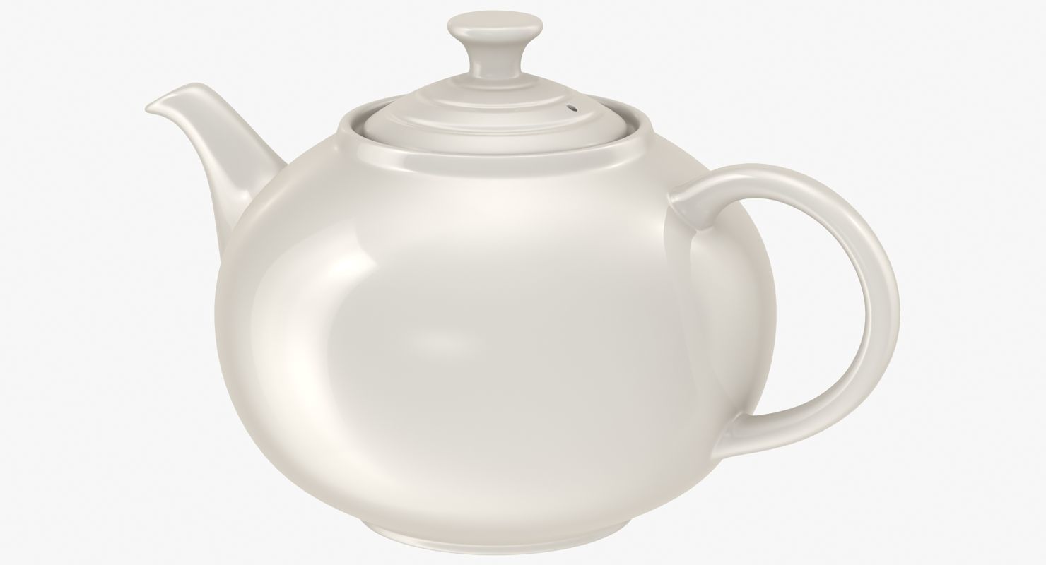 Teapot Low-poly 3D model_1