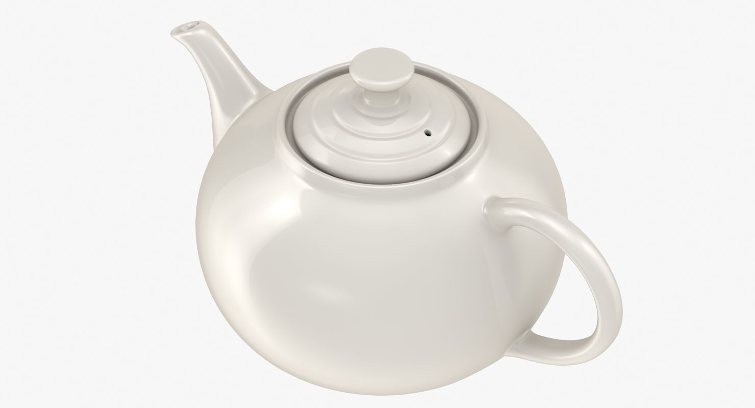 Teapot Low-poly 3D model_5