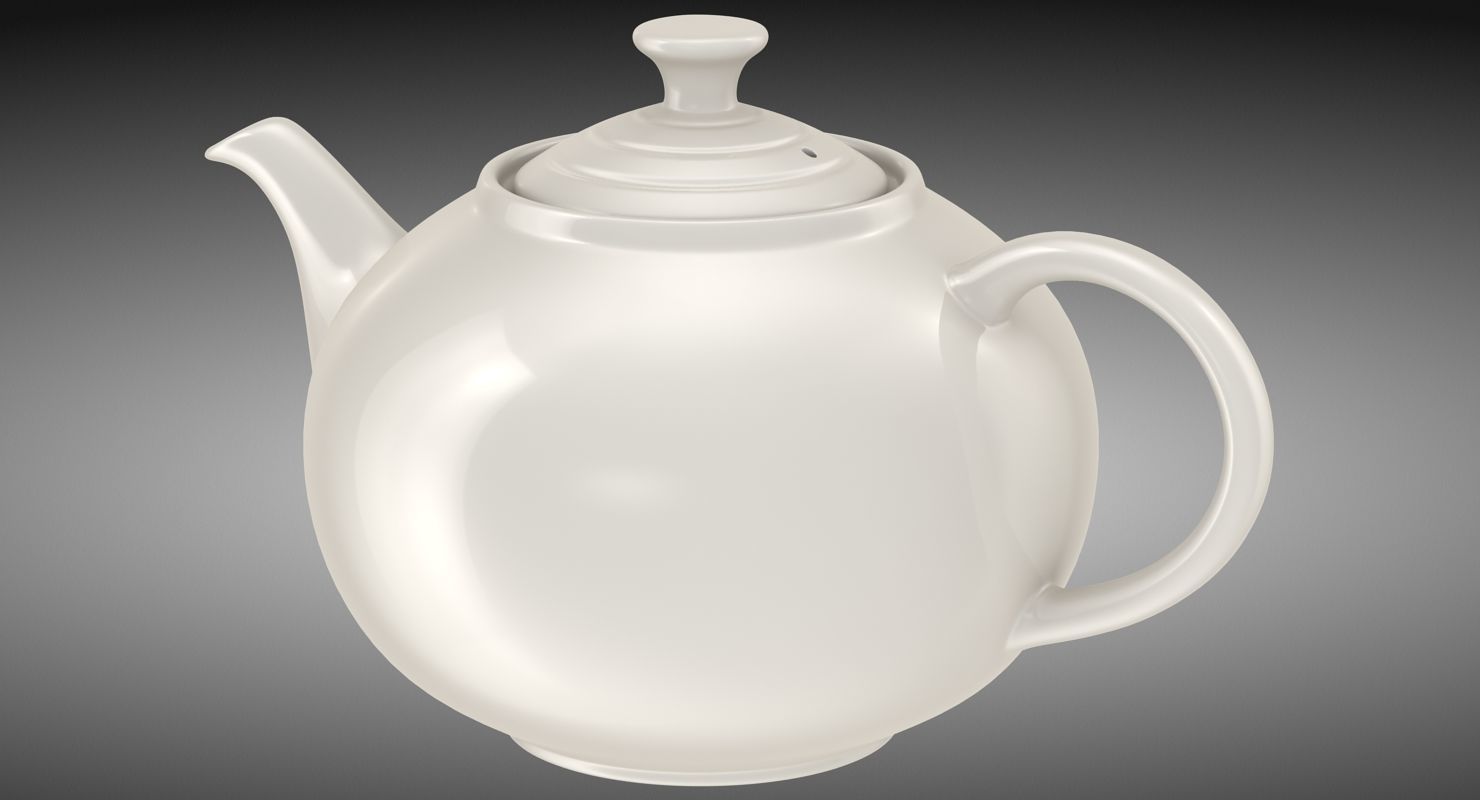 Teapot Low-poly 3D model_2