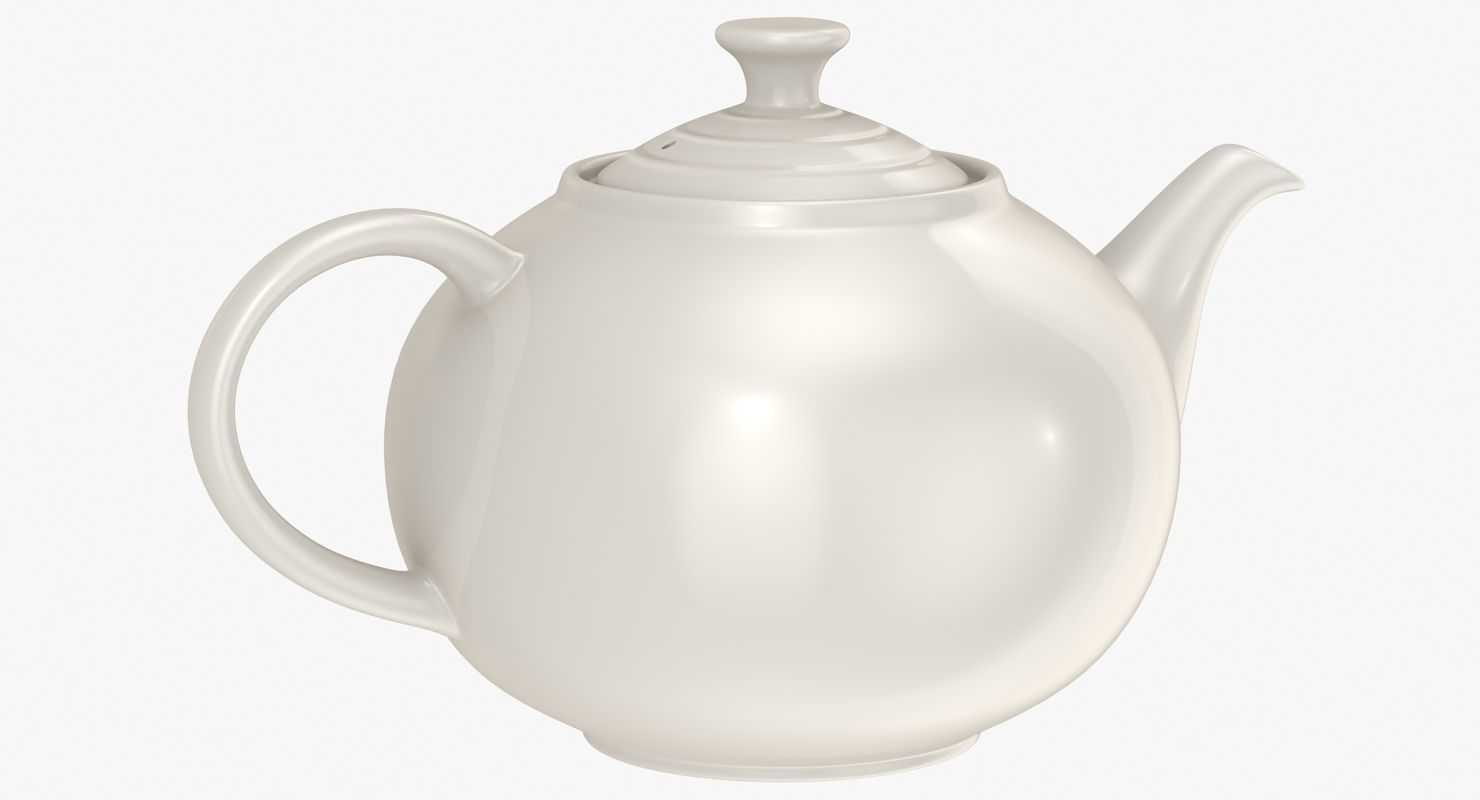 Teapot Low-poly 3D model_3