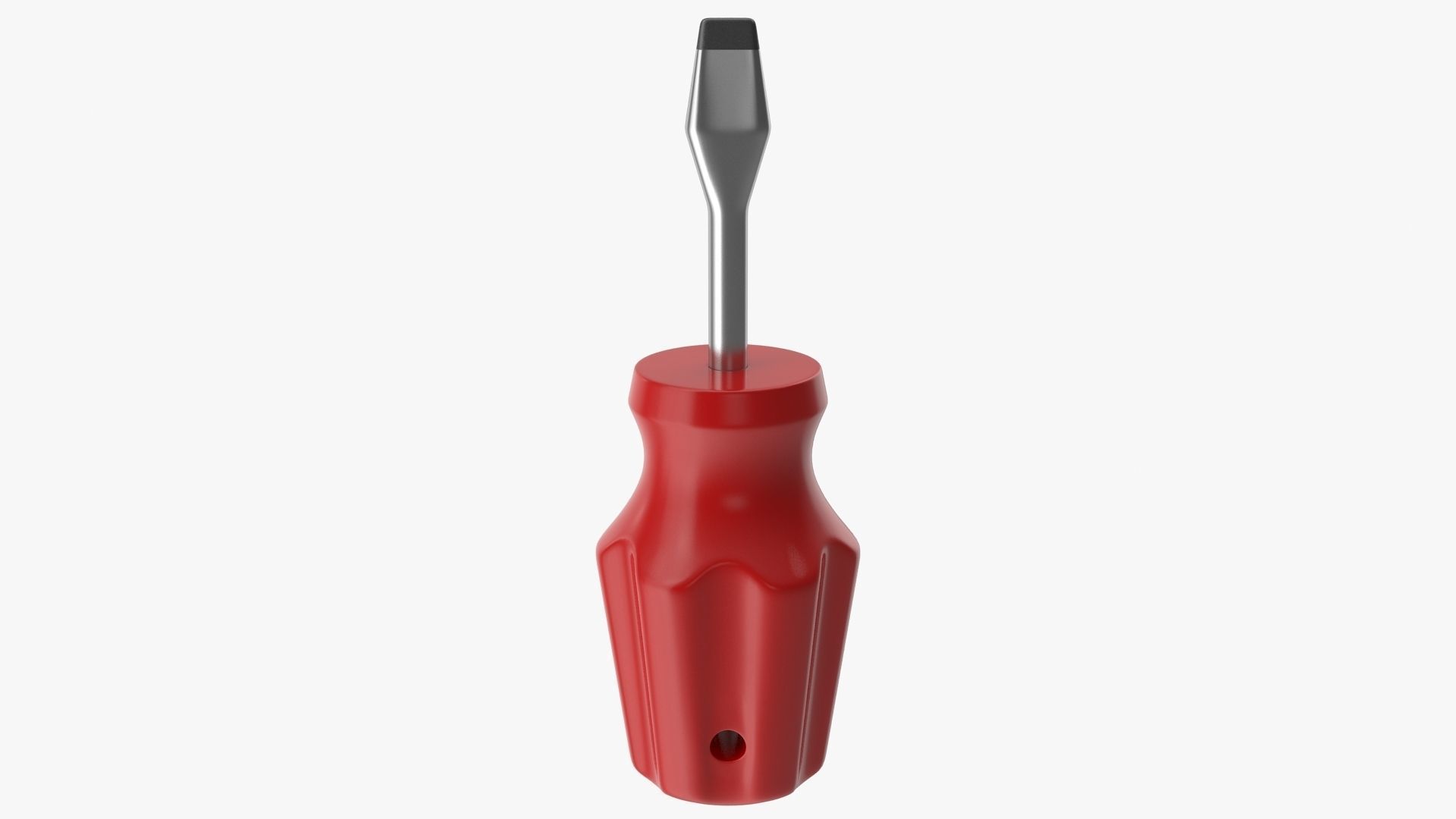 Screwdriver Low-poly 3D model_1