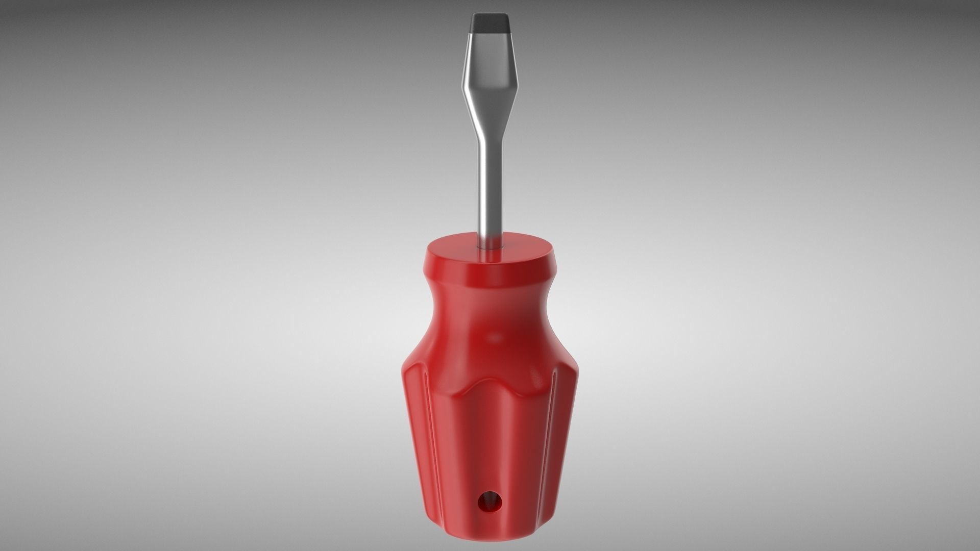 Screwdriver Low-poly 3D model_2