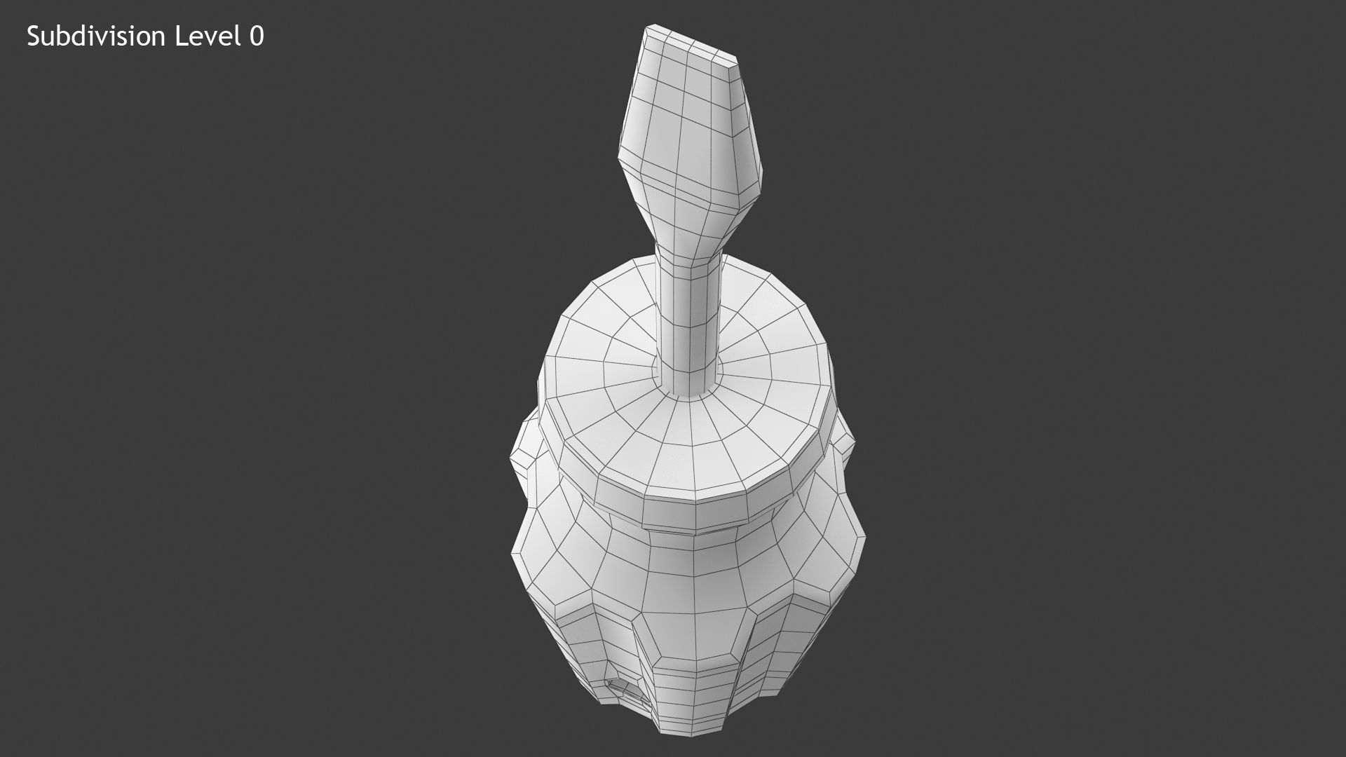 Screwdriver Low-poly 3D model_11