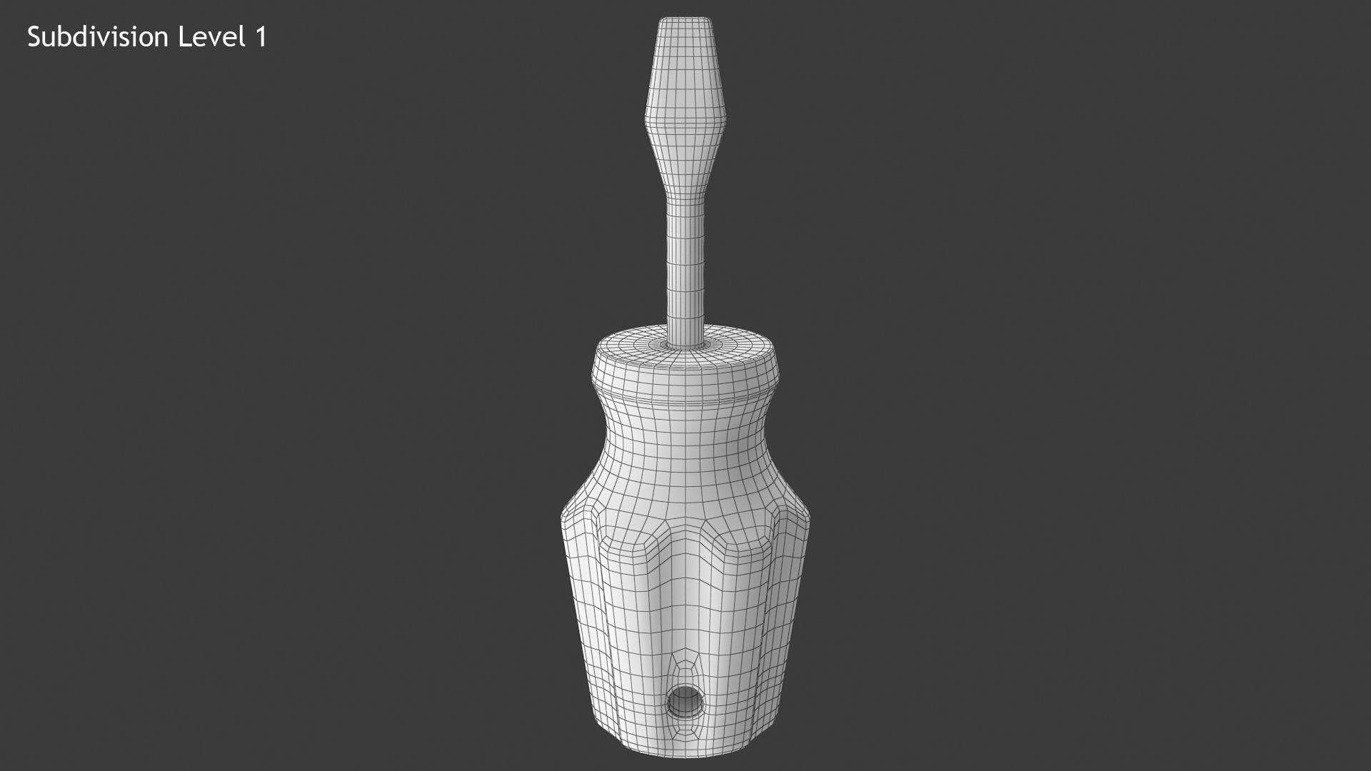 Screwdriver Low-poly 3D model_10