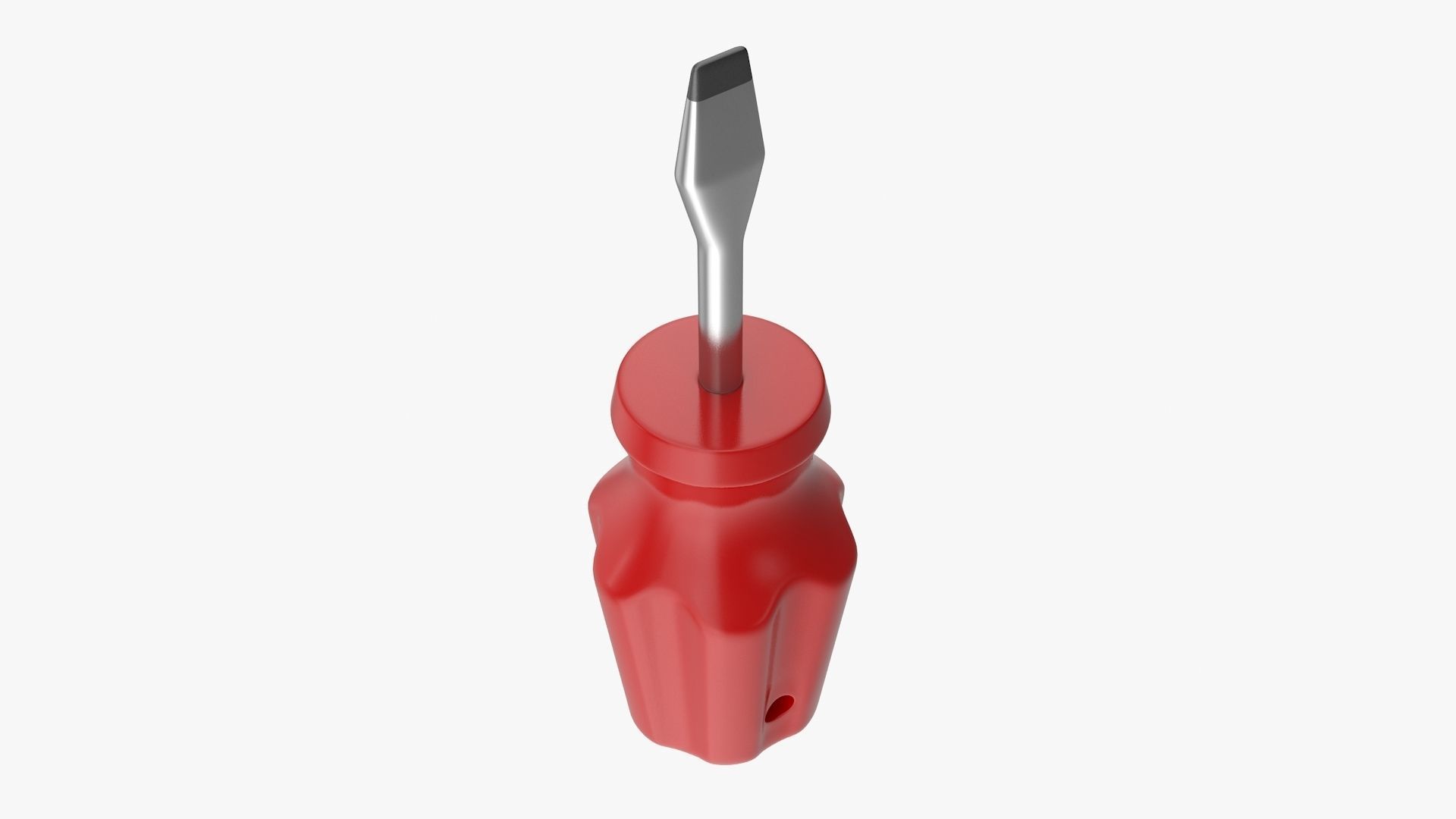 Screwdriver Low-poly 3D model_3