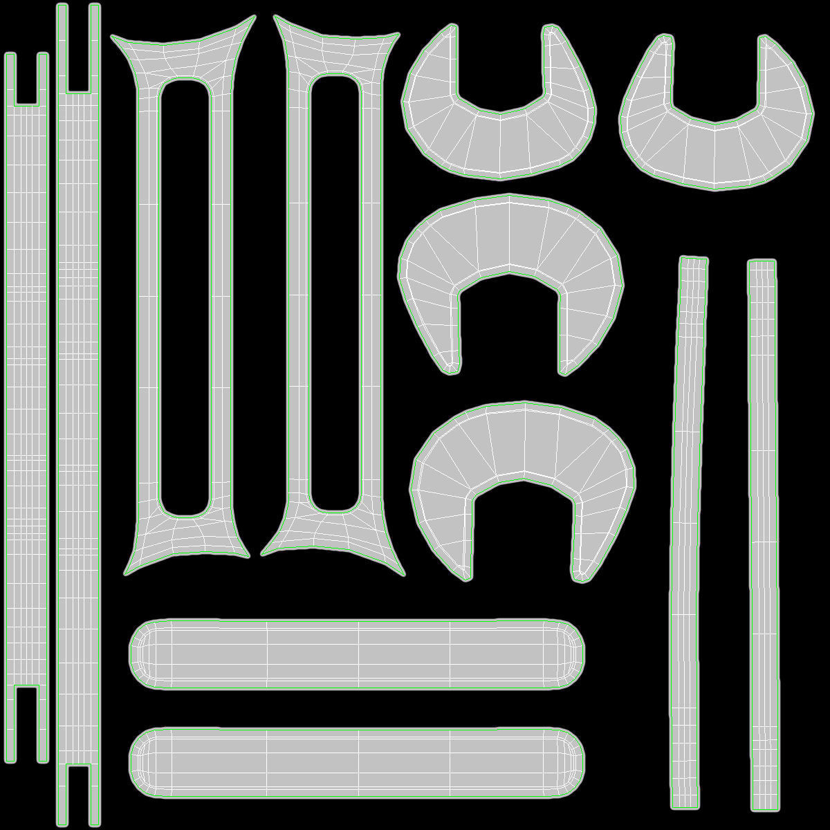 Wrench Low-poly 3D model_15