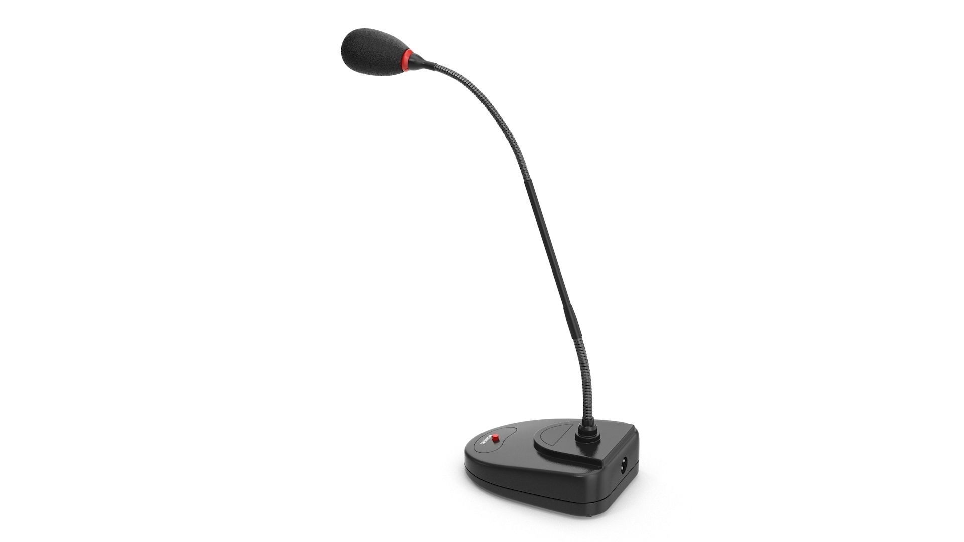 Conference Microphone Low-poly 3D model_2