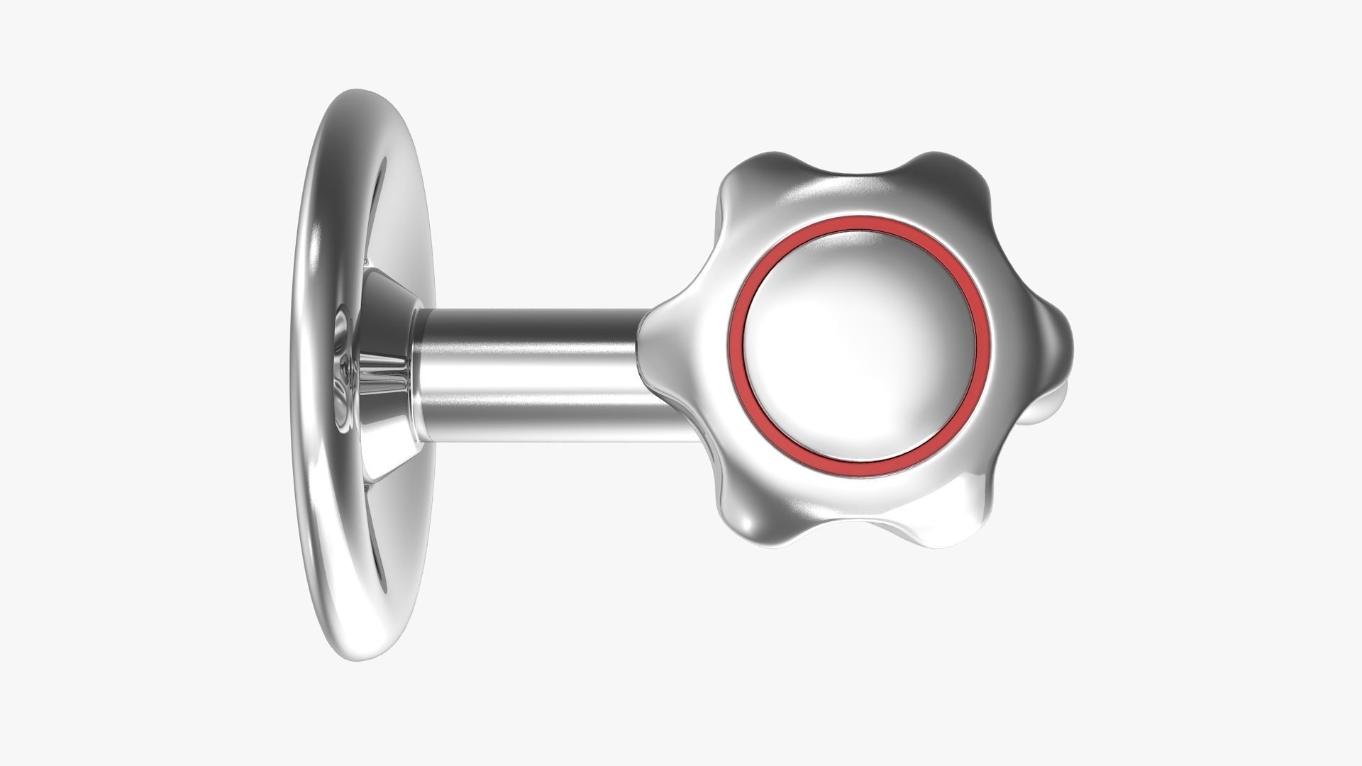 Chrome Tap Low-poly 3D model_6