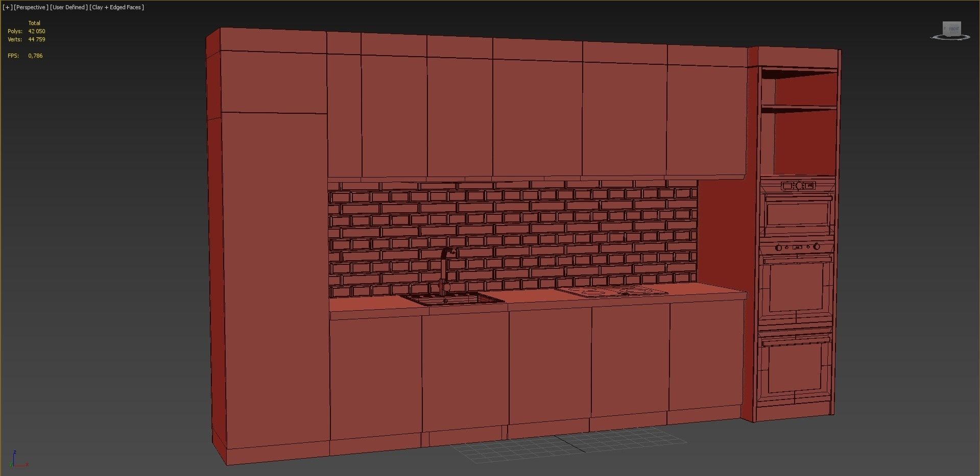 Modern Kitchen 3D model_13