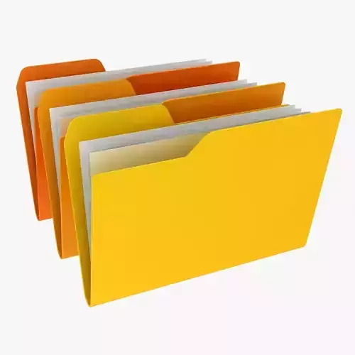 Folder folders Low-poly 3D model
