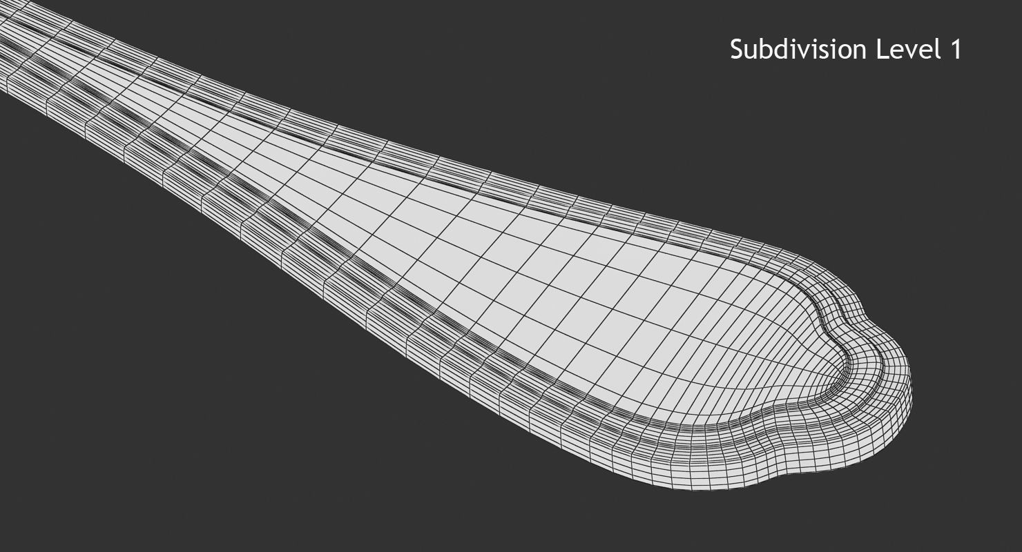 Spoon Low-poly 3D model_11
