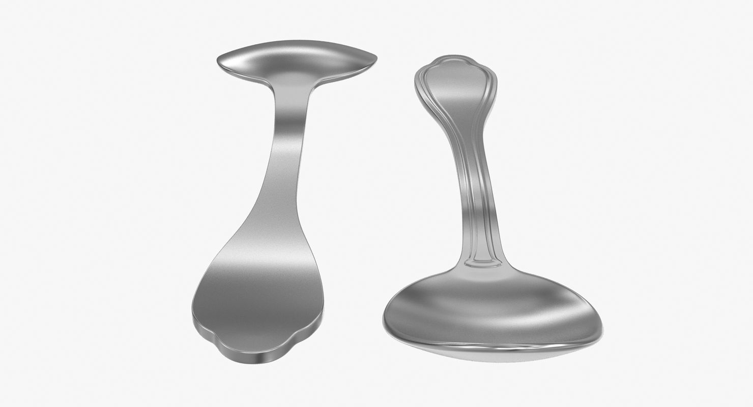 Spoon Low-poly 3D model_6