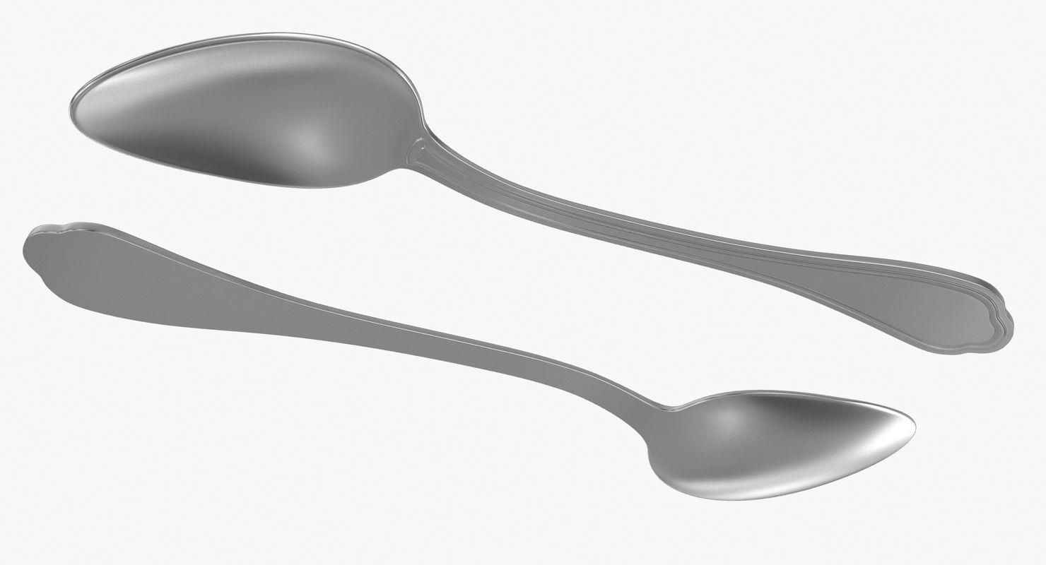 Spoon Low-poly 3D model_7