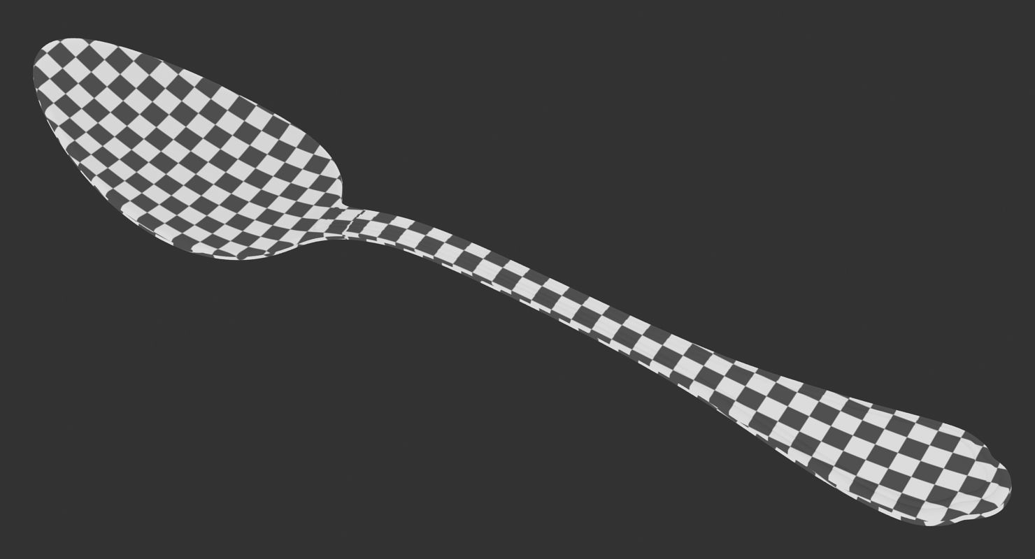 Spoon Low-poly 3D model_14