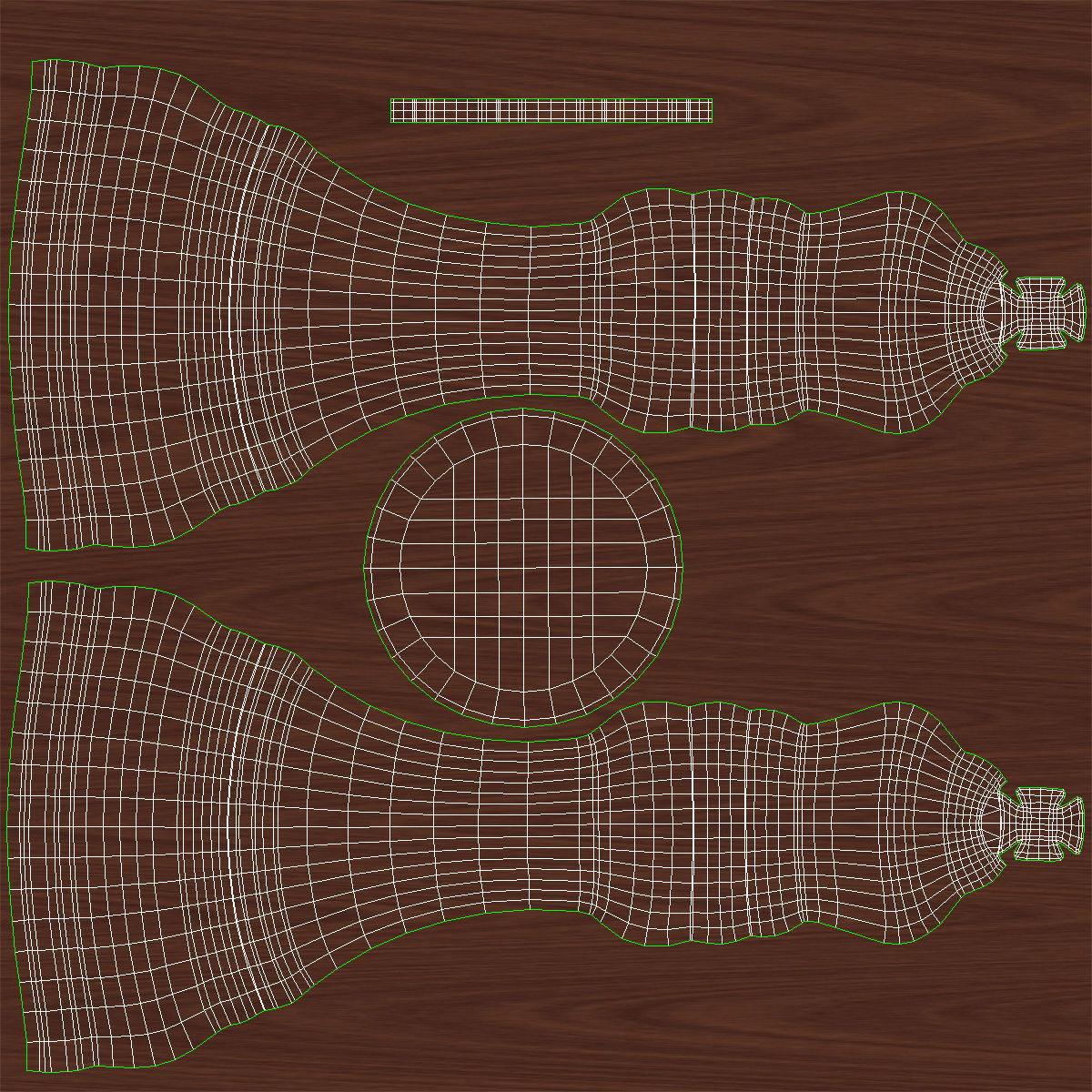 Chess board Low-poly 3D model_18