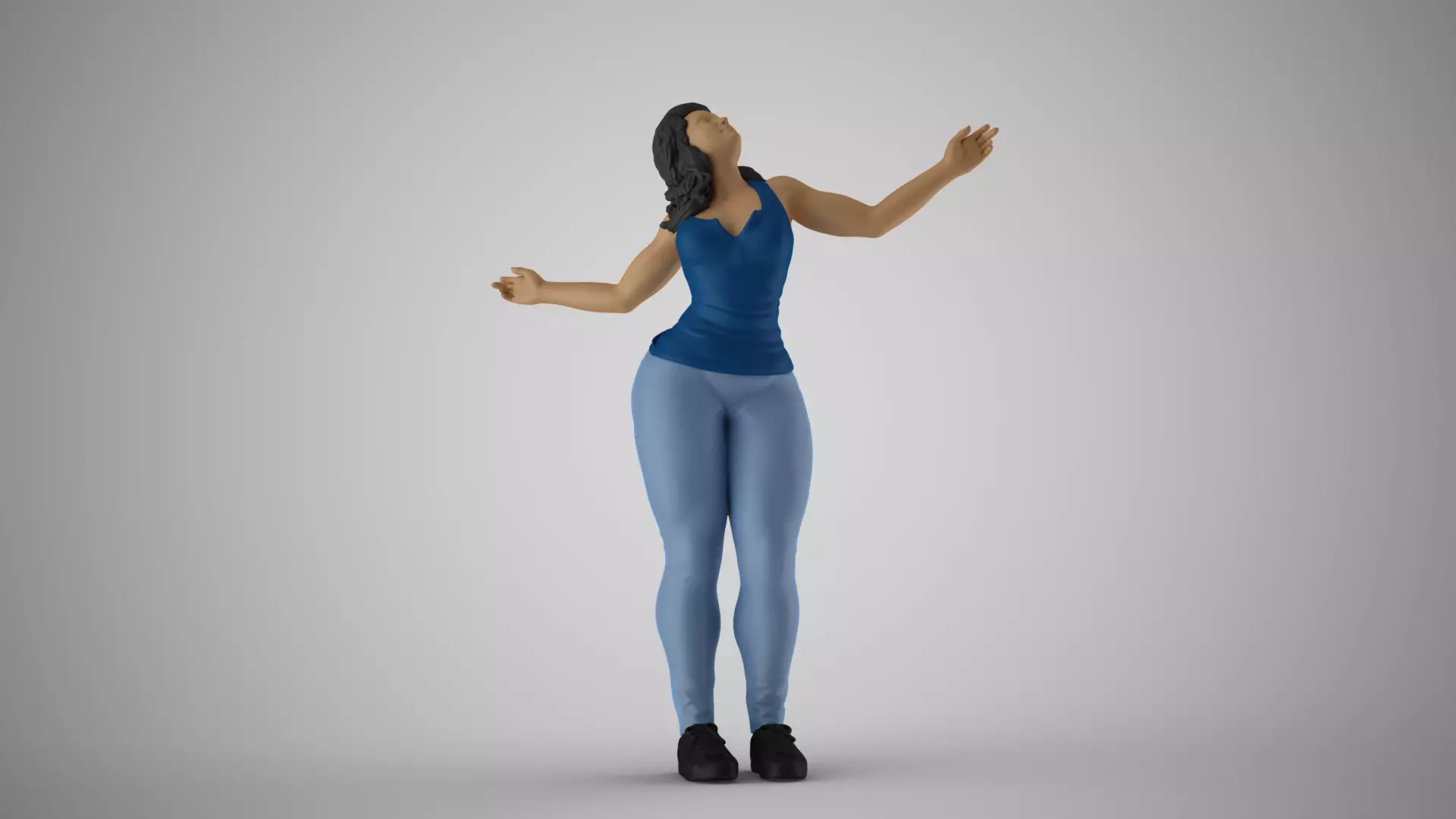 Girl Feels Nature 3D print model