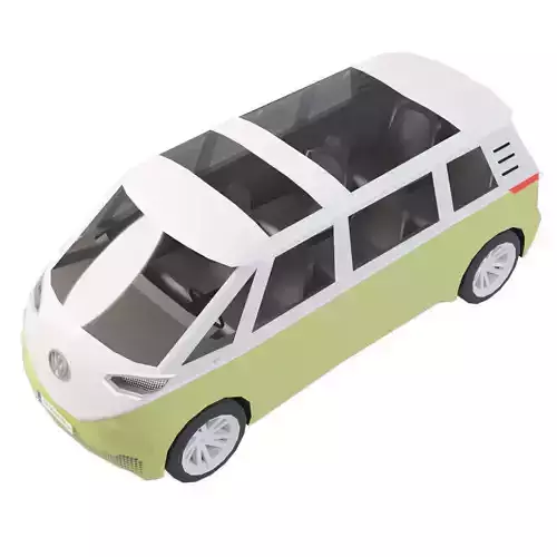 Volkswagen ID  Buzz Low-poly 3D model