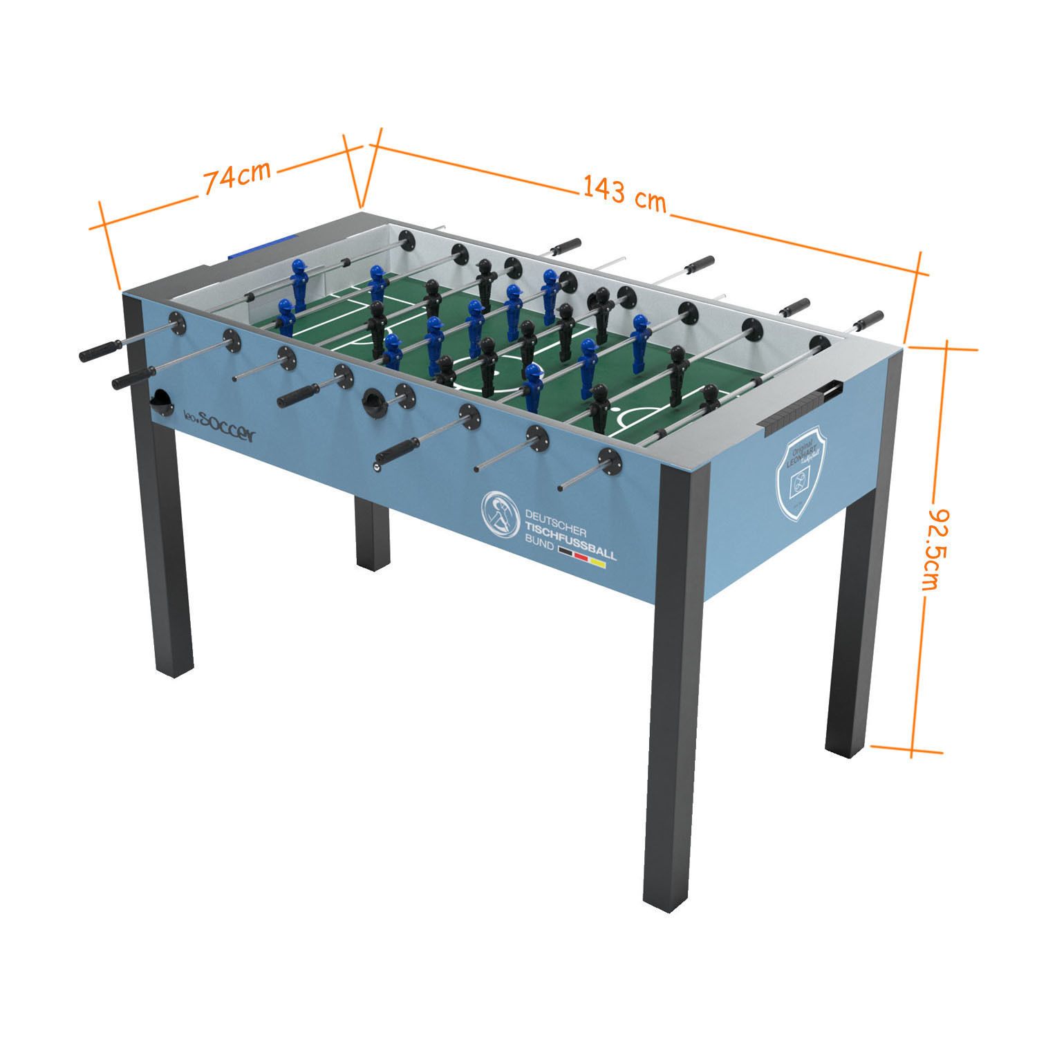 3D model Leonhart table foosball VR / AR / lowpoly CGTrader