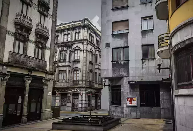 Art nouveau vs Brutalism photogrammetry raw scan