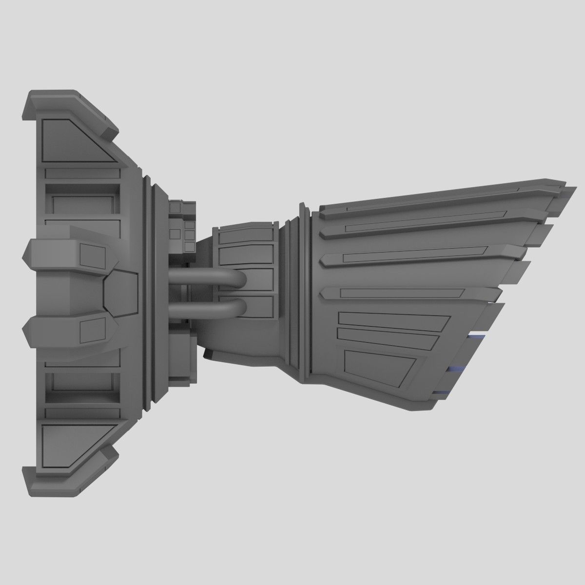 Starship Engine 3D model_1