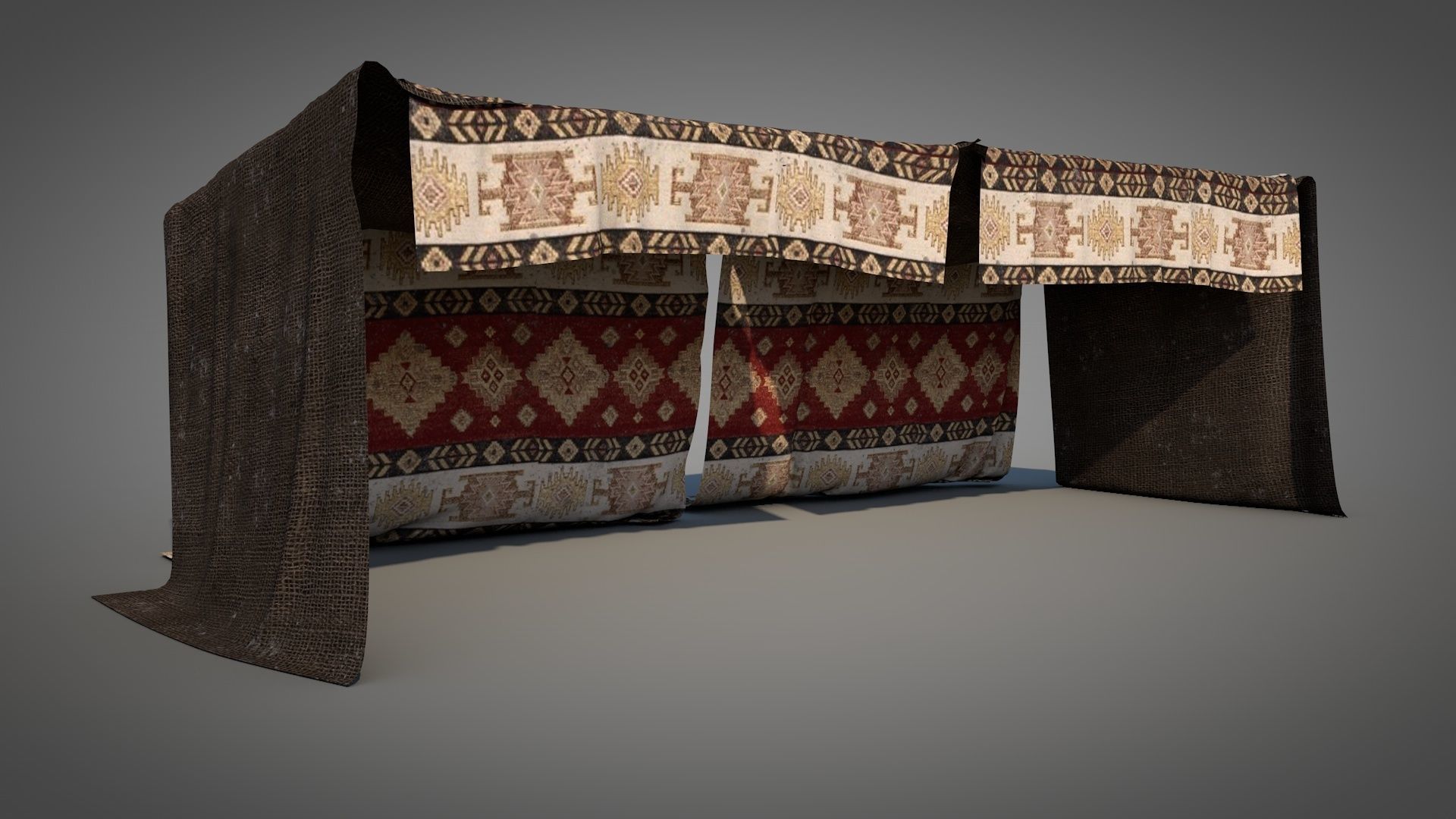 Bedouin Desert Tent v3 3D model_13